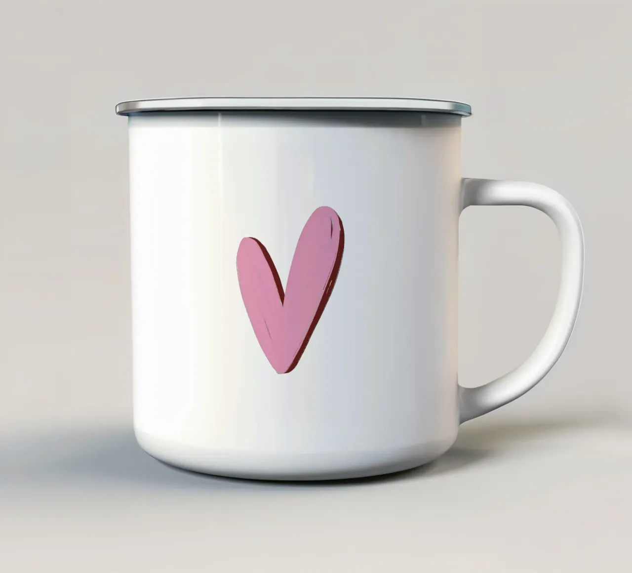 Heart tazza in smalto da we line studio - art