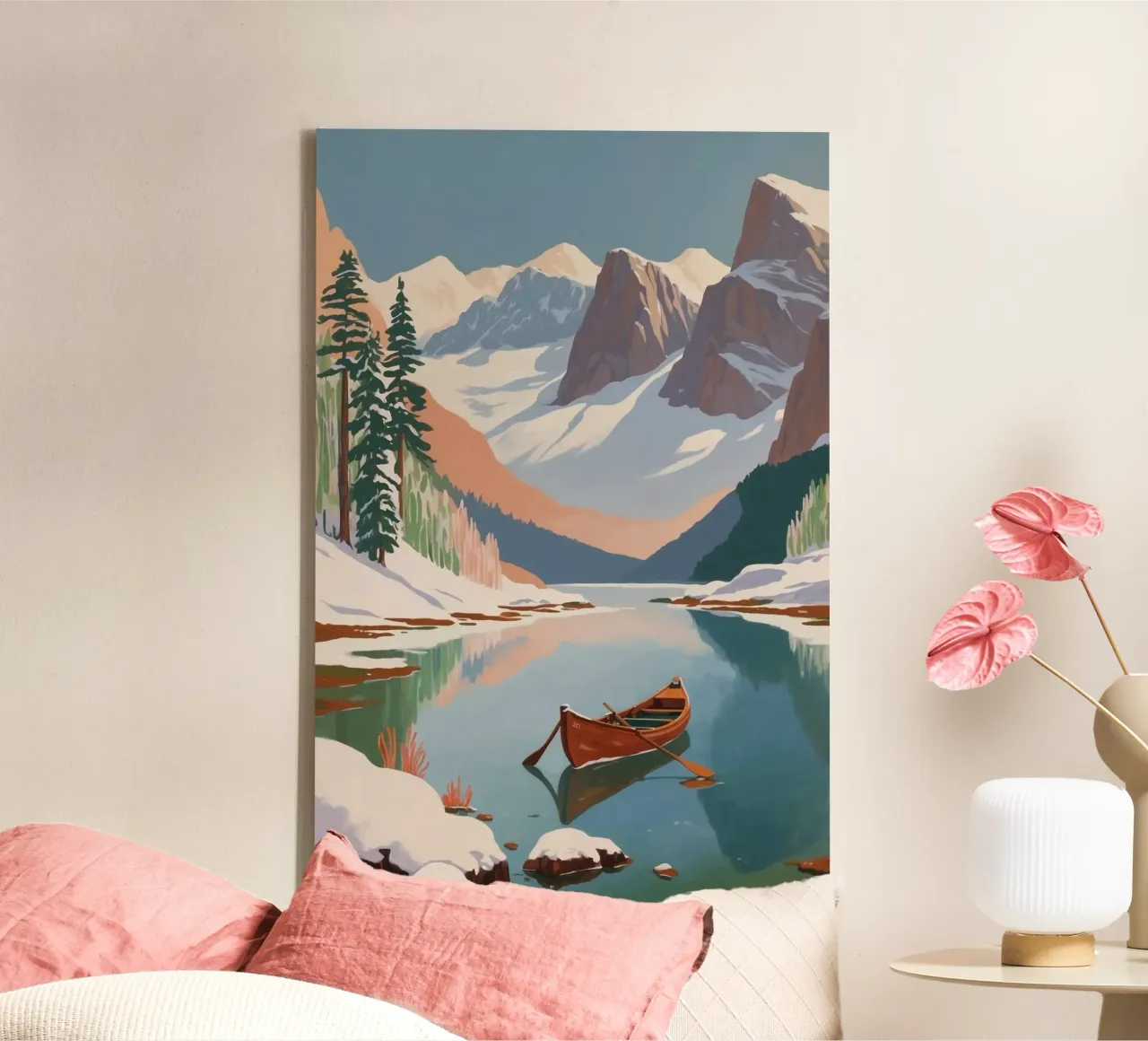 Pragser Wildsee: meraviglia invernale | Werk 6 tela con Cornice a cassetta da AlbertKlee