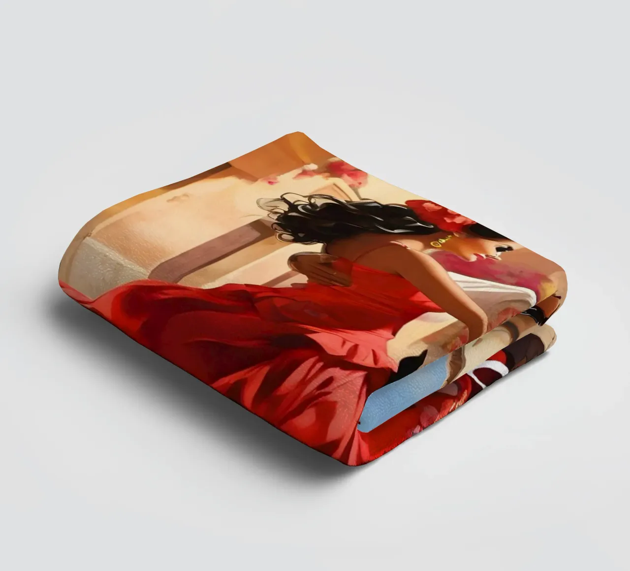 Spagna Ballerini di flamenco Scena asciugamano da bagno da Charnwood Prints