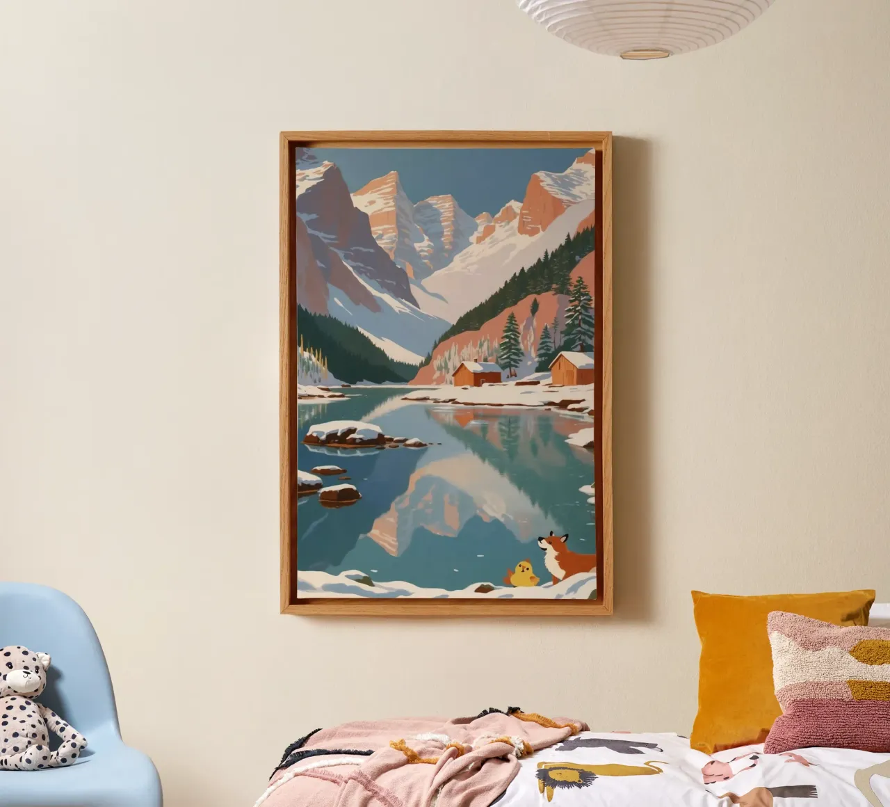 Pragser Wildsee: magia d'inverno | Werk 7 tela con Cornice a cassetta da AlbertKlee