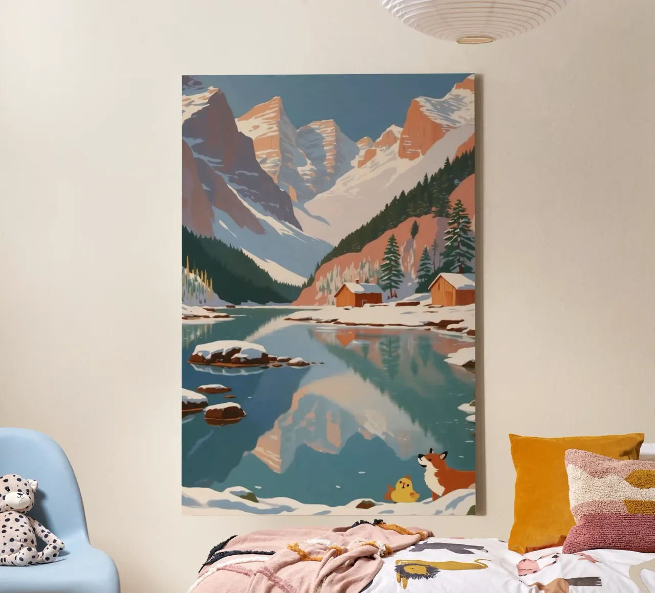 Pragser Wildsee: magia d'inverno | Werk 7 tela con Cornice a cassetta da AlbertKlee