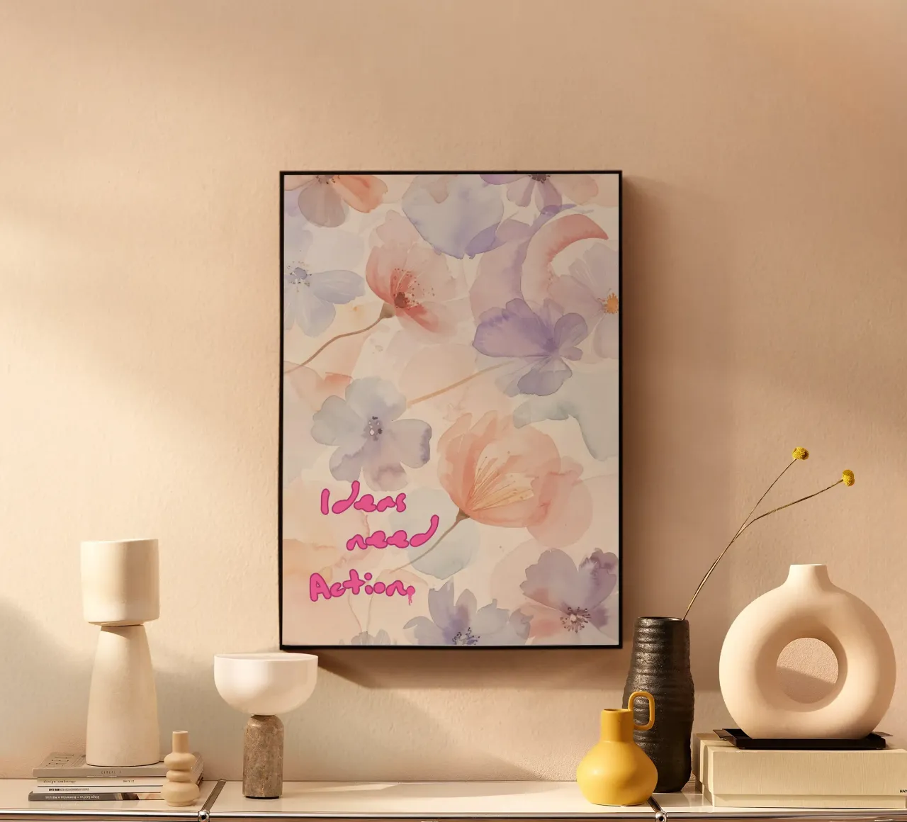 IDEAS NEED ACTION plexiglass da Muse Society Shop