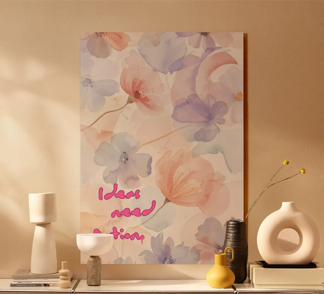 IDEAS NEED ACTION plexiglass da Muse Society Shop