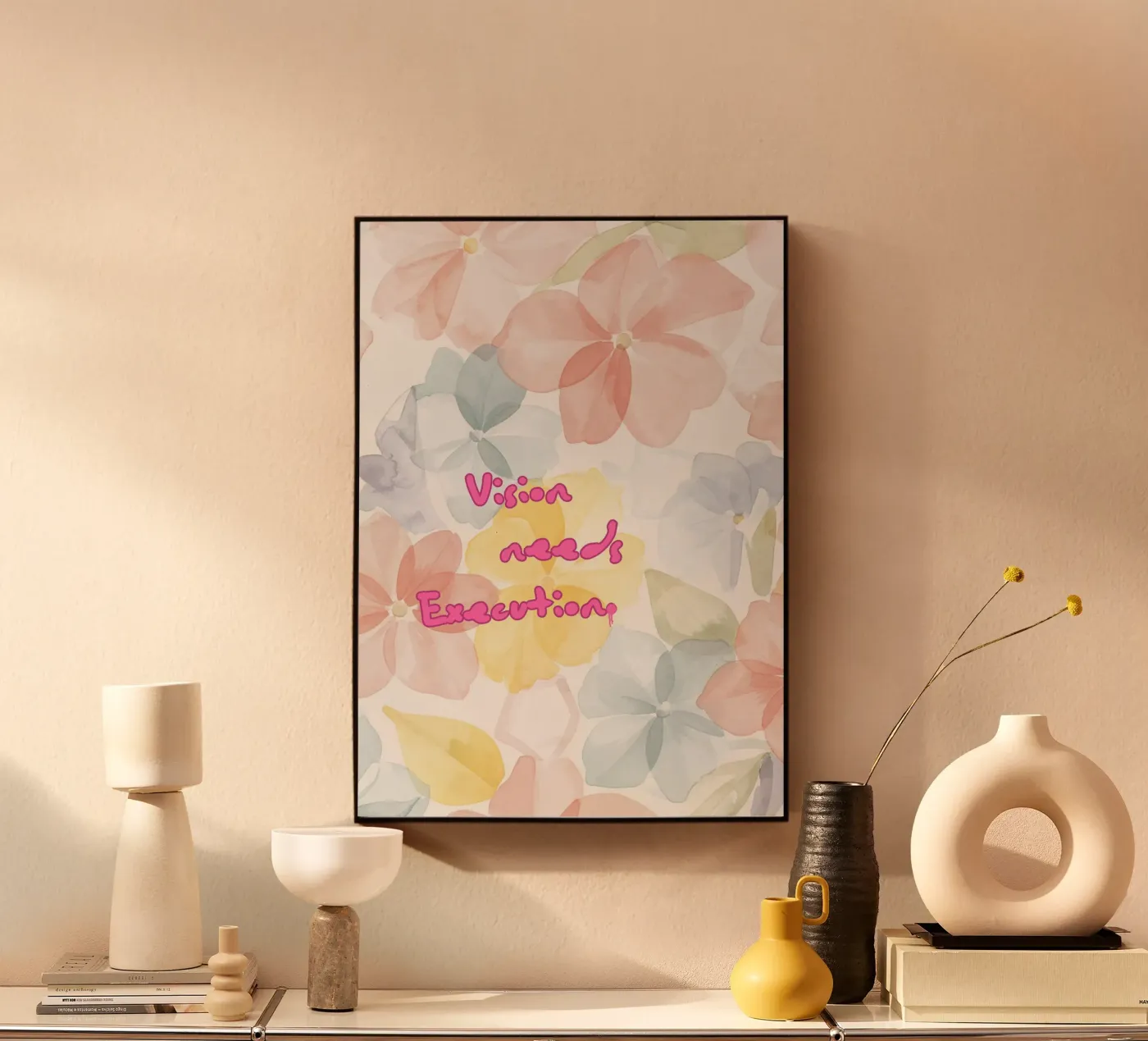 VISION NEEDS EXECUTION panneau forex de Muse Society Shop