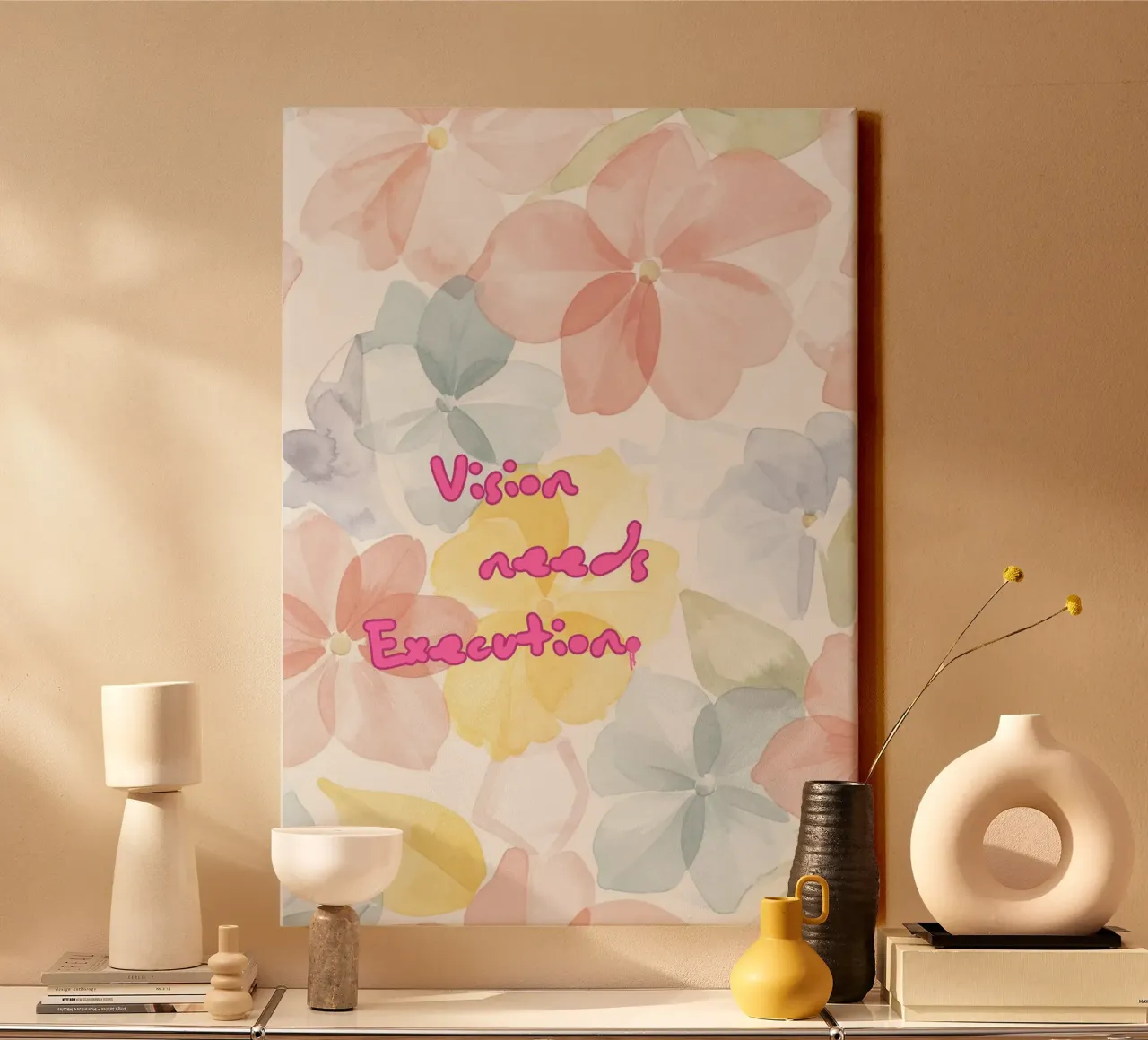 VISION NEEDS EXECUTION tela da Muse Society Shop