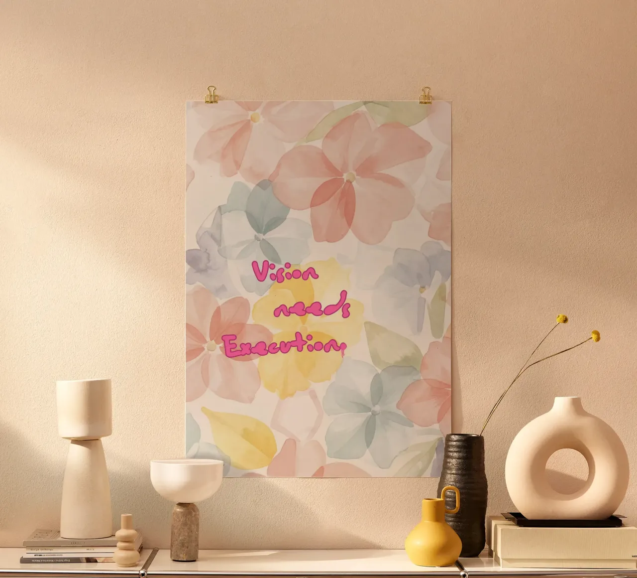 VISION NEEDS EXECUTION poster da Muse Society Shop