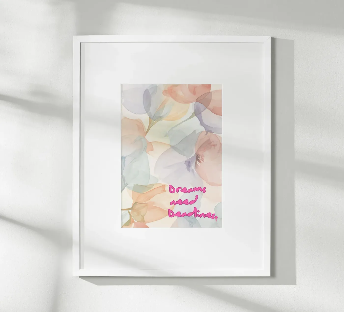 DREAMS NEED DEADLINES poster da Muse Society Shop