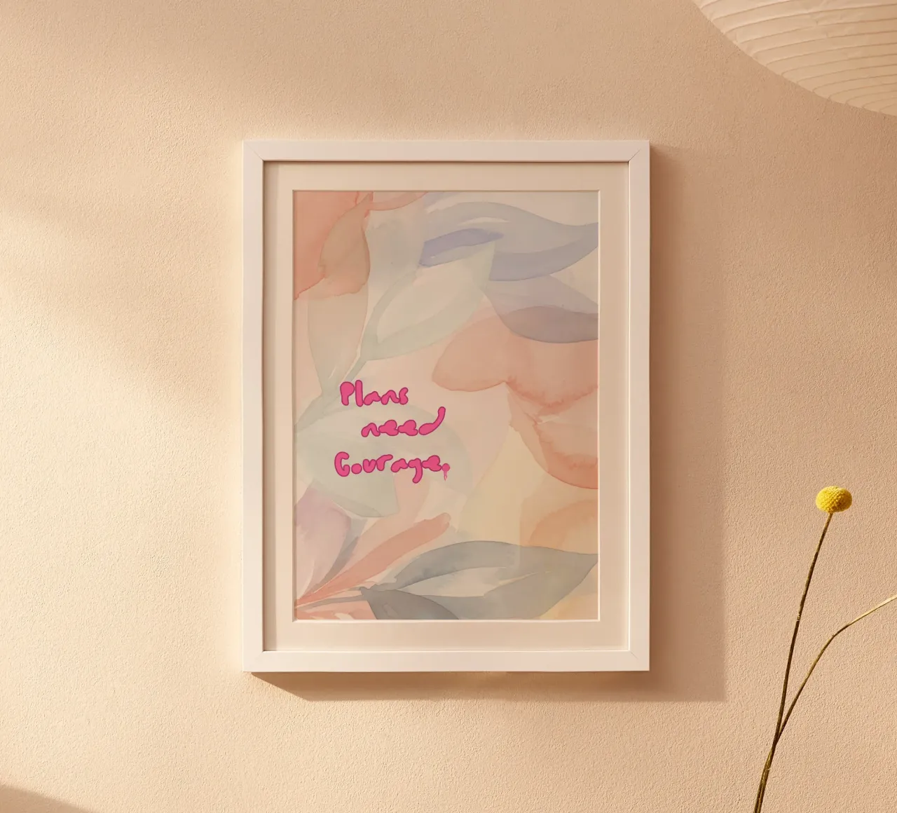 PLANS NEED COURAGE poster da Muse Society Shop