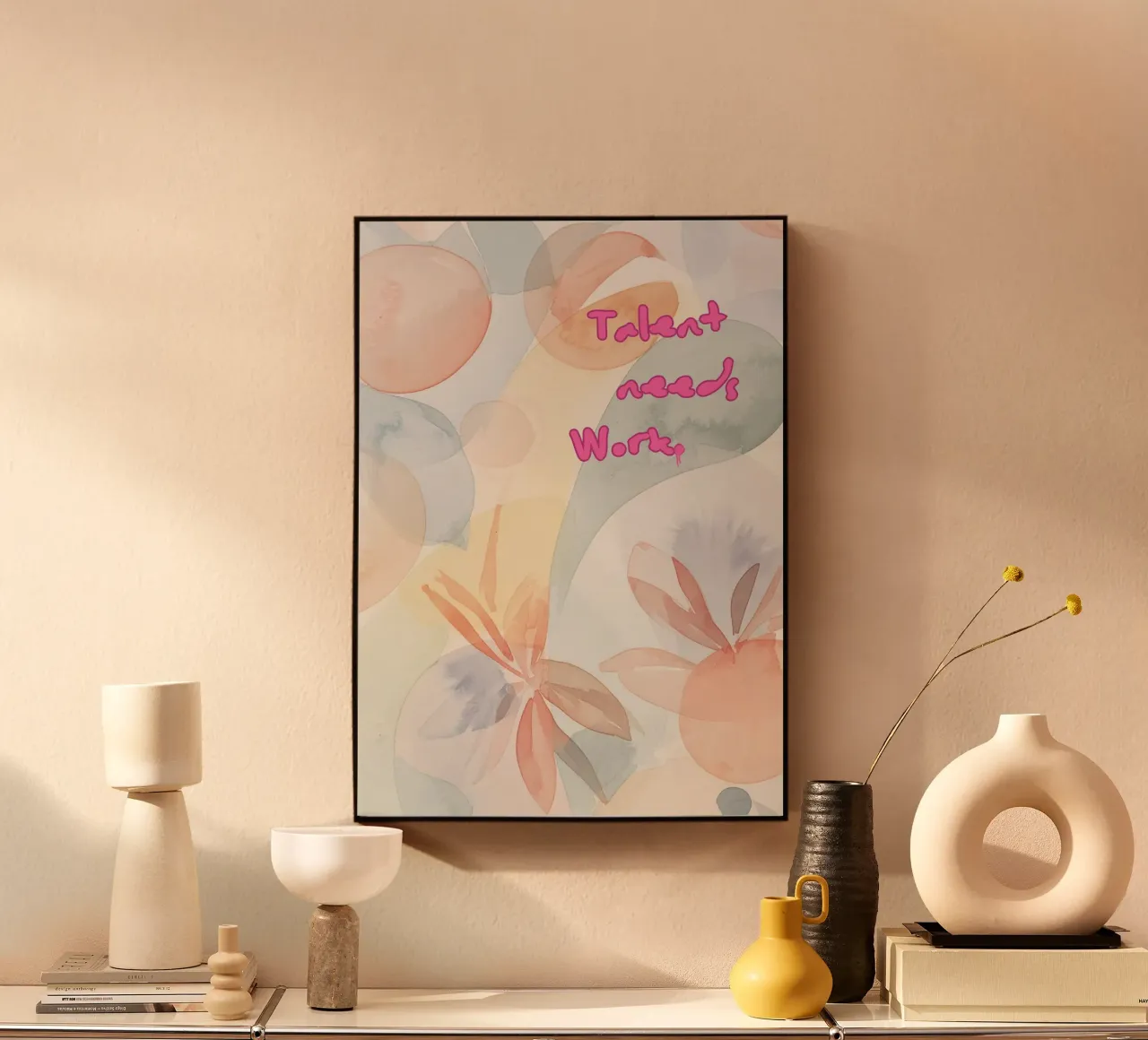 TALENT NEEDS WORK plexiglas de Muse Society Shop