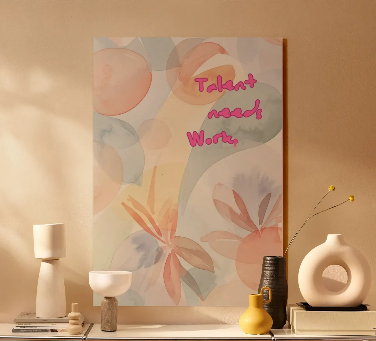 TALENT NEEDS WORK plexiglass da Muse Society Shop