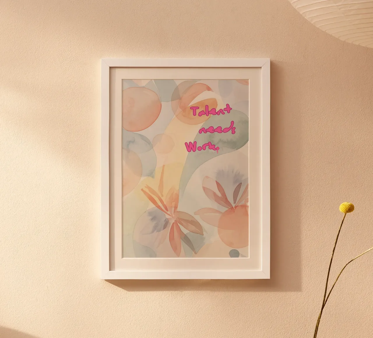 TALENT NEEDS WORK poster by Muse Society Shop