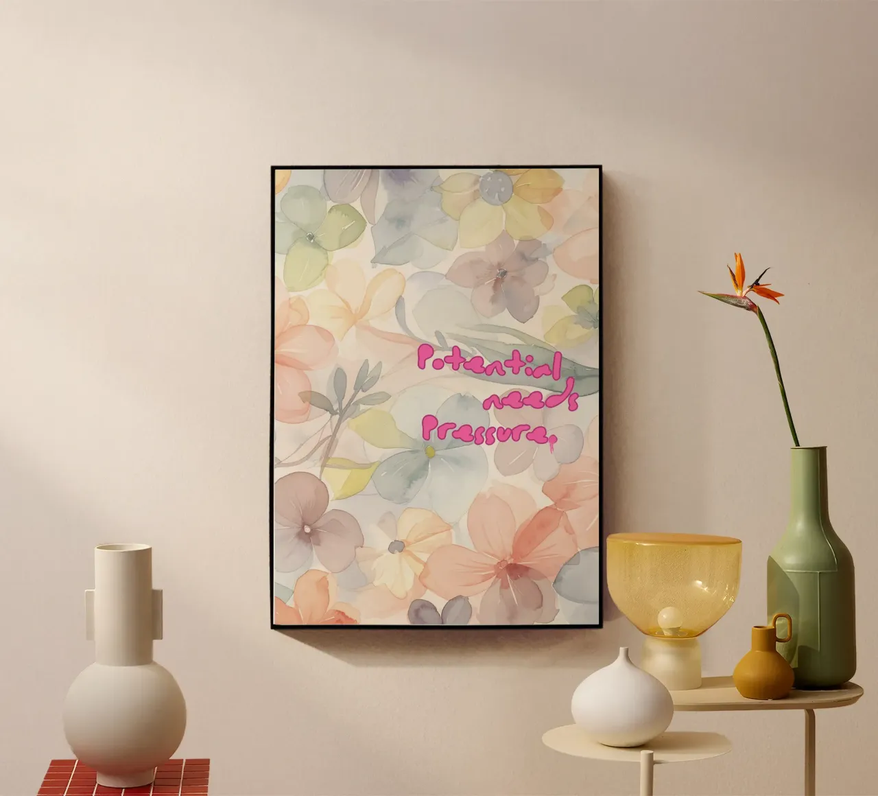 POTENTIAL NEEDS PRESSURE acryl van Muse Society Shop