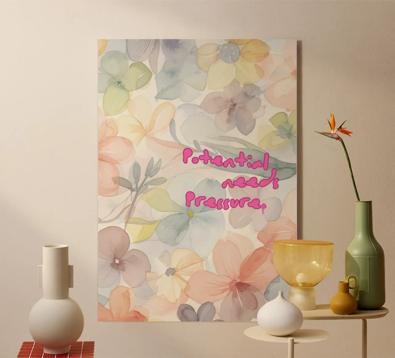 POTENTIAL NEEDS PRESSURE acryl van Muse Society Shop