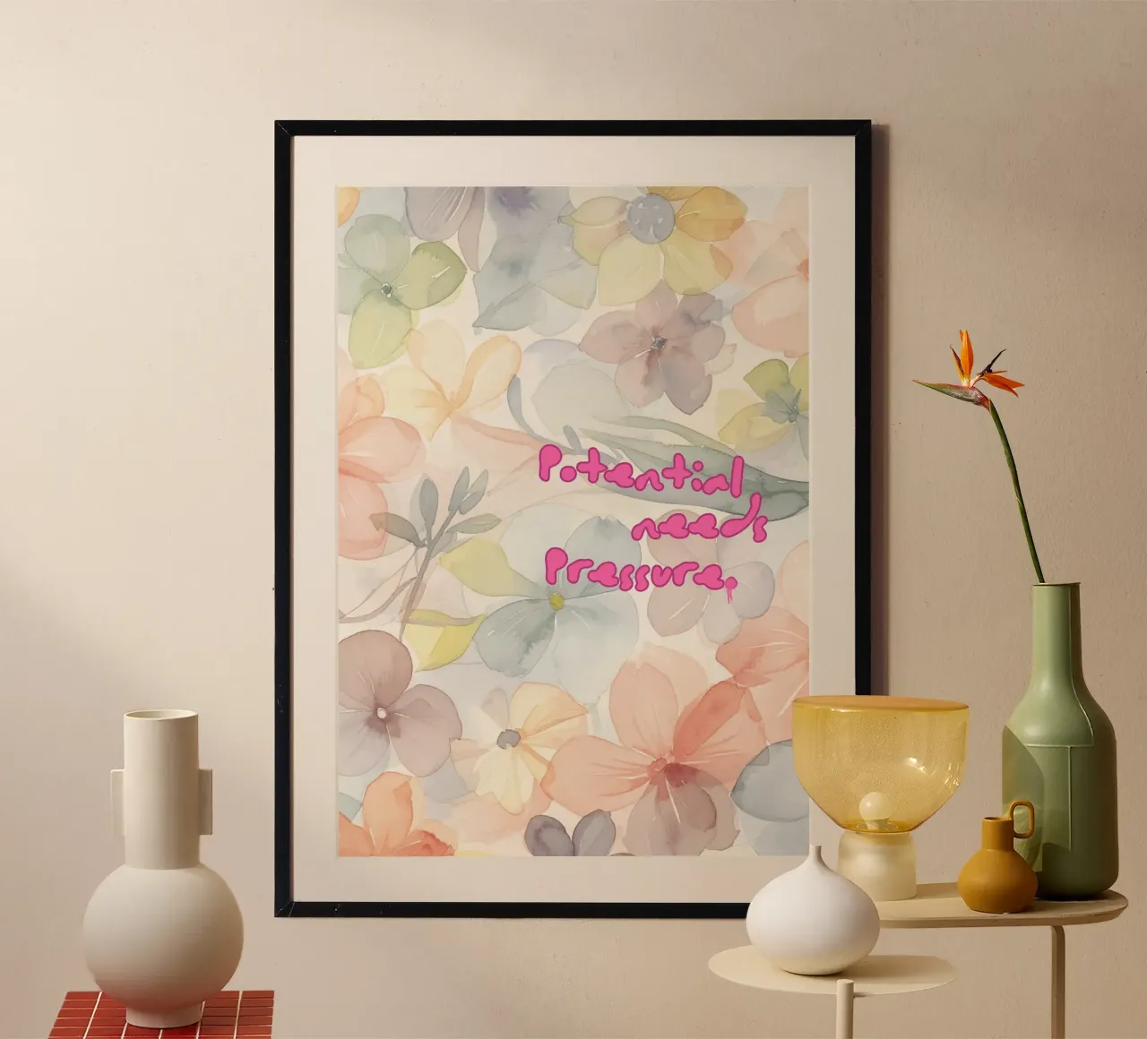 POTENTIAL NEEDS PRESSURE poster da Muse Society Shop