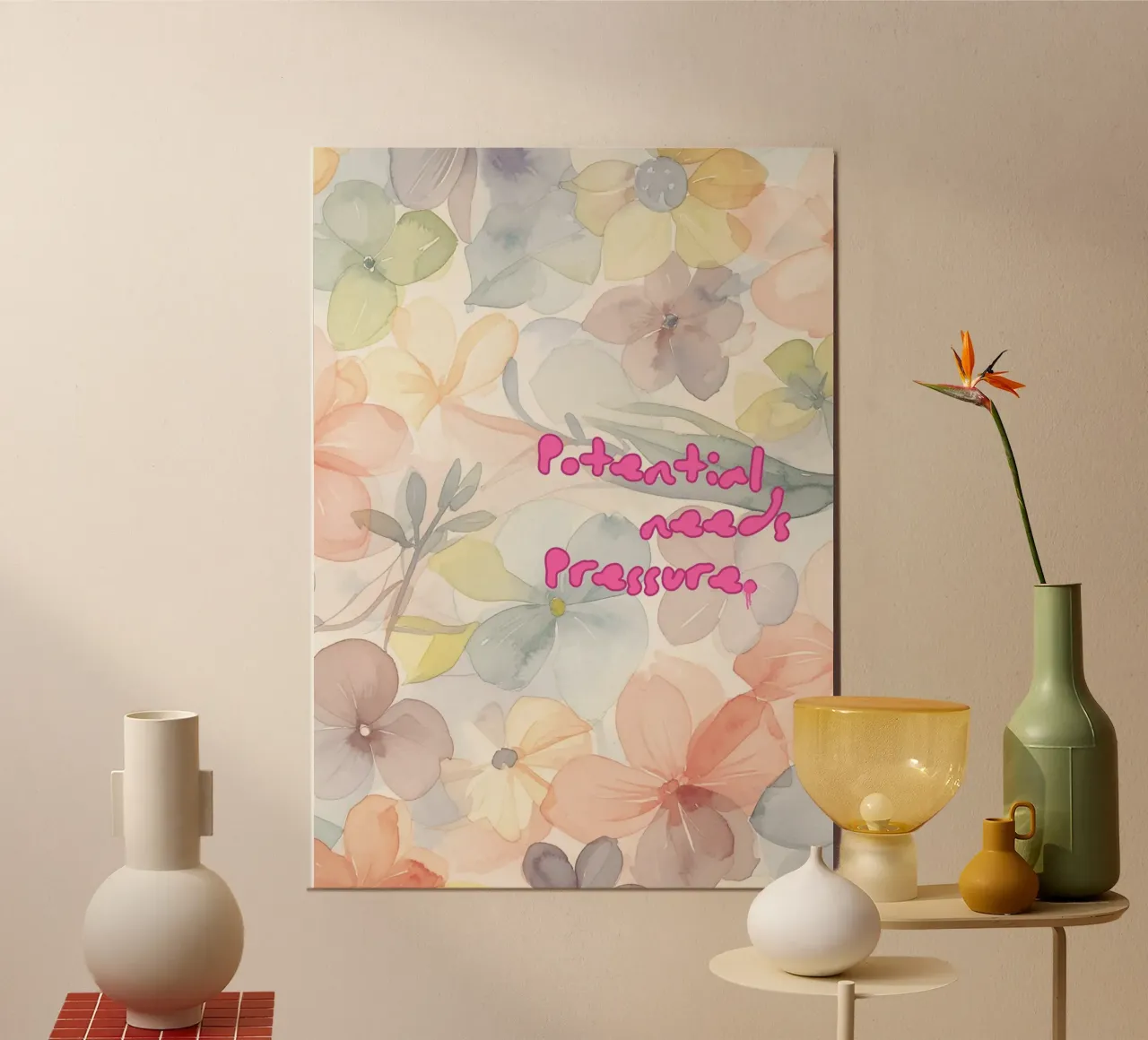 POTENTIAL NEEDS PRESSURE poster da Muse Society Shop