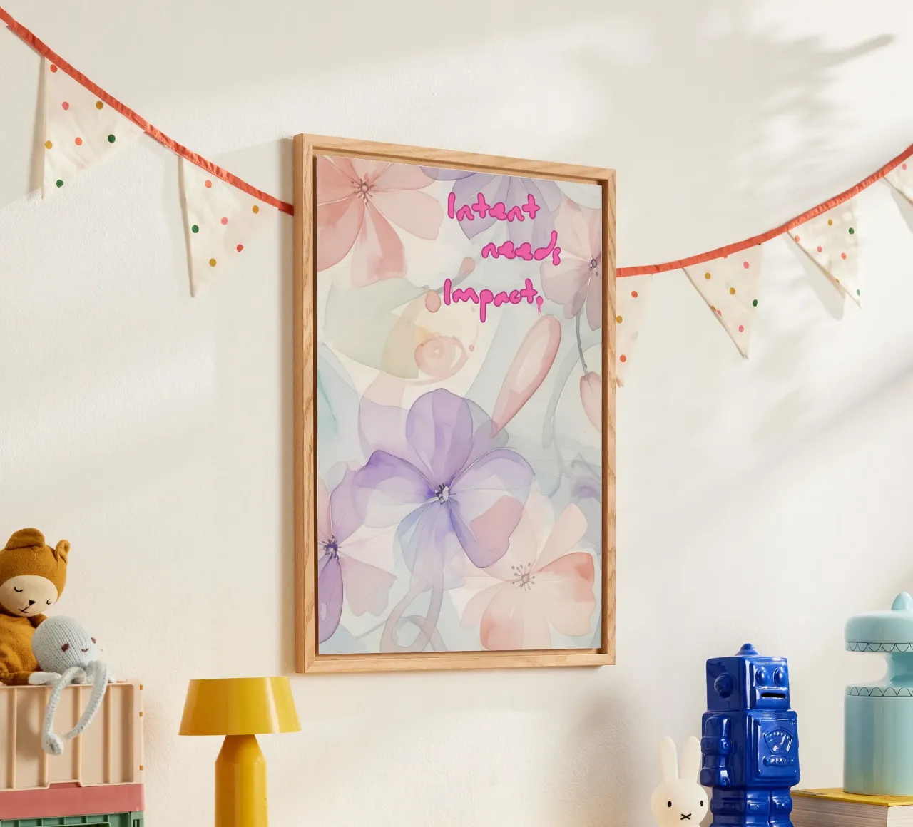 INTENT NEEDS IMPACT acrylic glass by Muse Society Shop