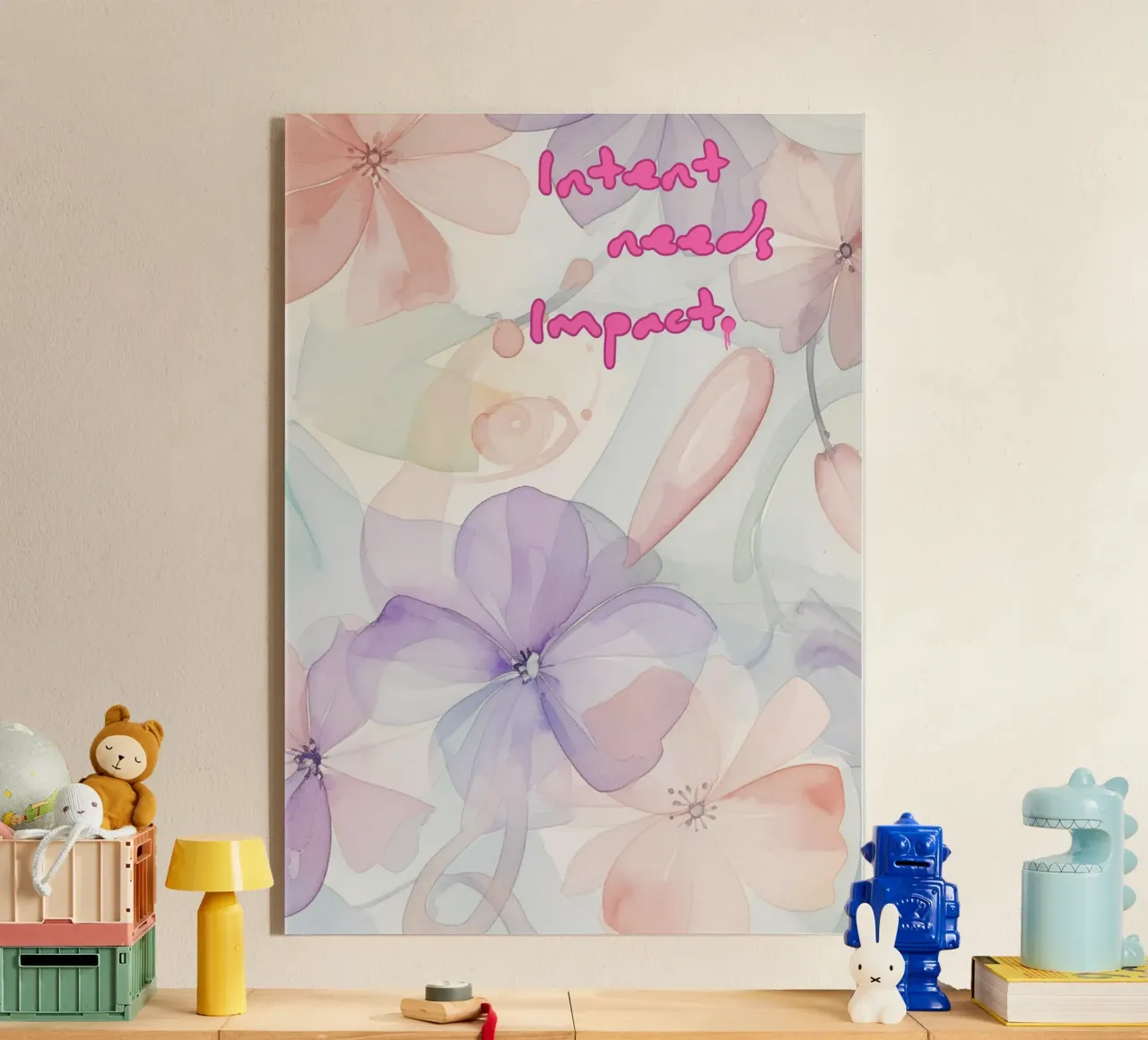 INTENT NEEDS IMPACT plexiglass da Muse Society Shop