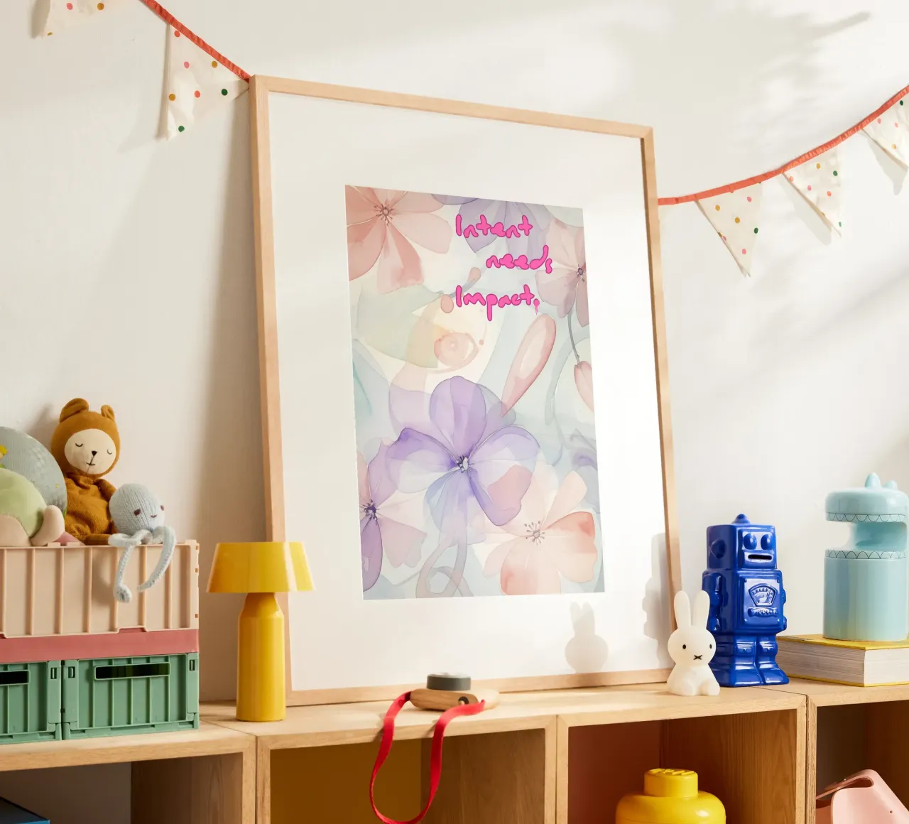 INTENT NEEDS IMPACT poster da Muse Society Shop