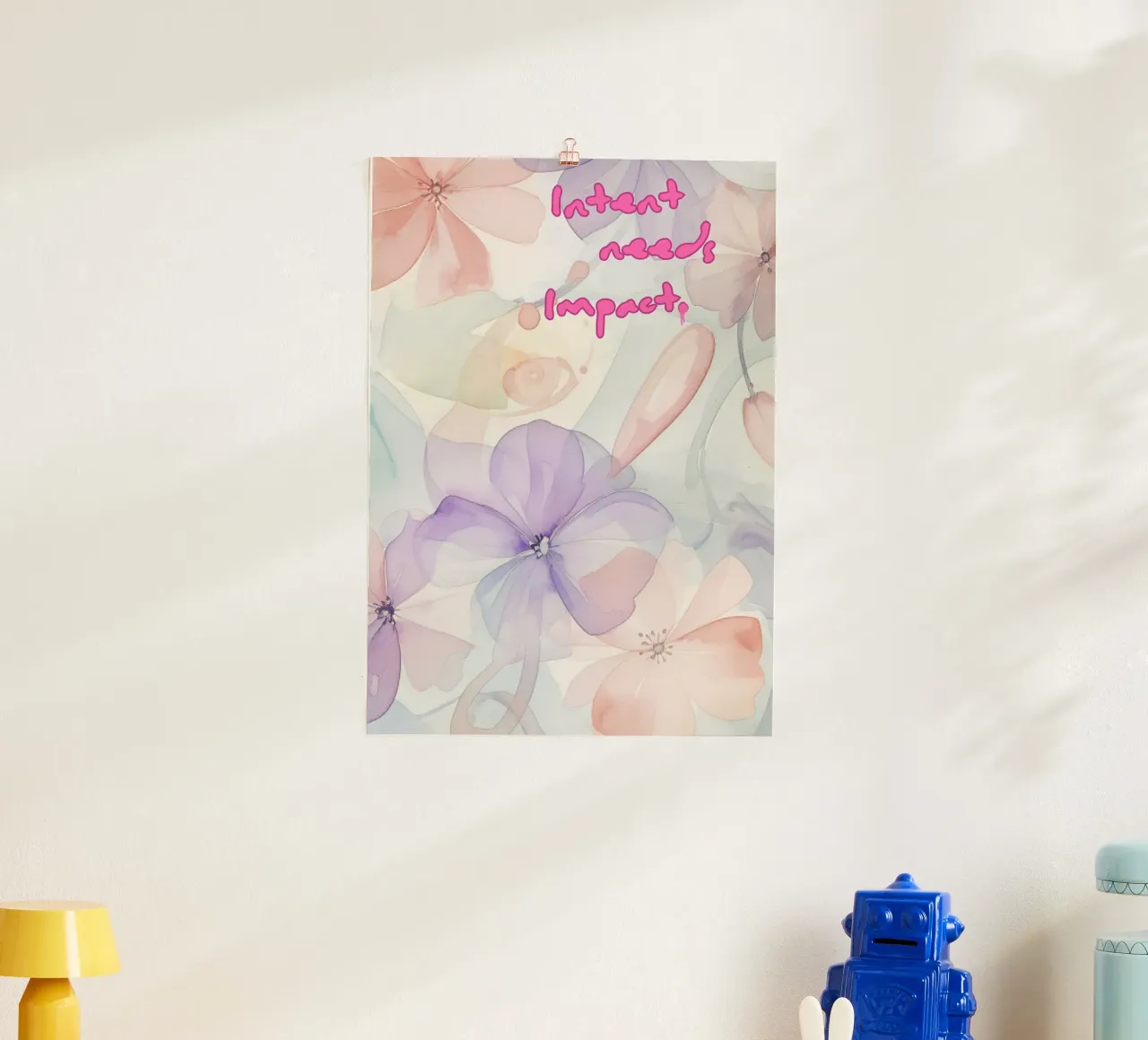 INTENT NEEDS IMPACT poster by Muse Society Shop