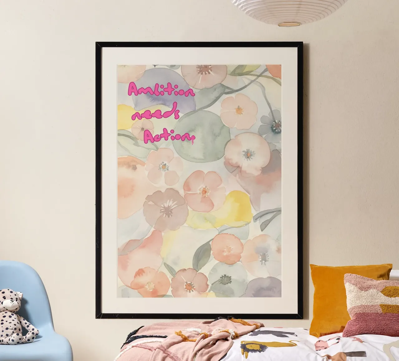 AMBITION NEEDS ACTION poster da Muse Society Shop
