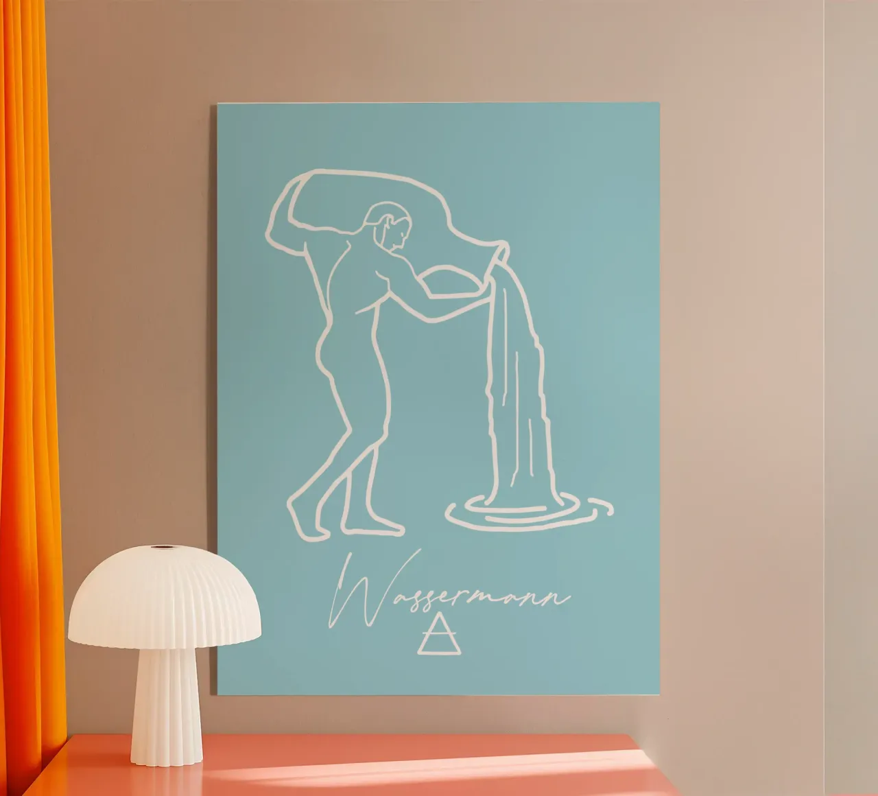 Sternzeichen Wassermann plexiglass da astrobrille