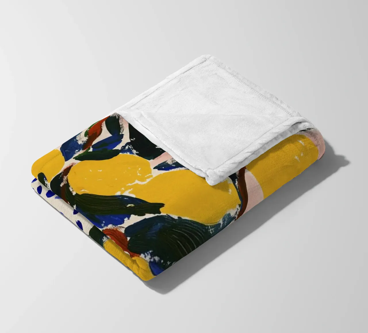 Lemon Bouquet fleece blanket by treechild