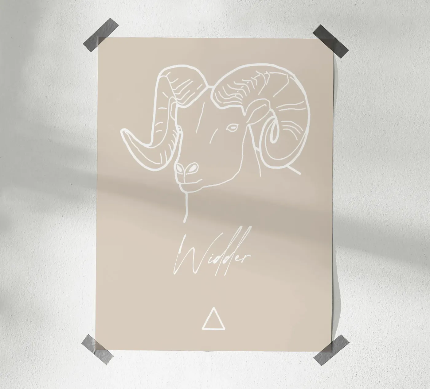Sternzeichen Widder Poster von astrobrille