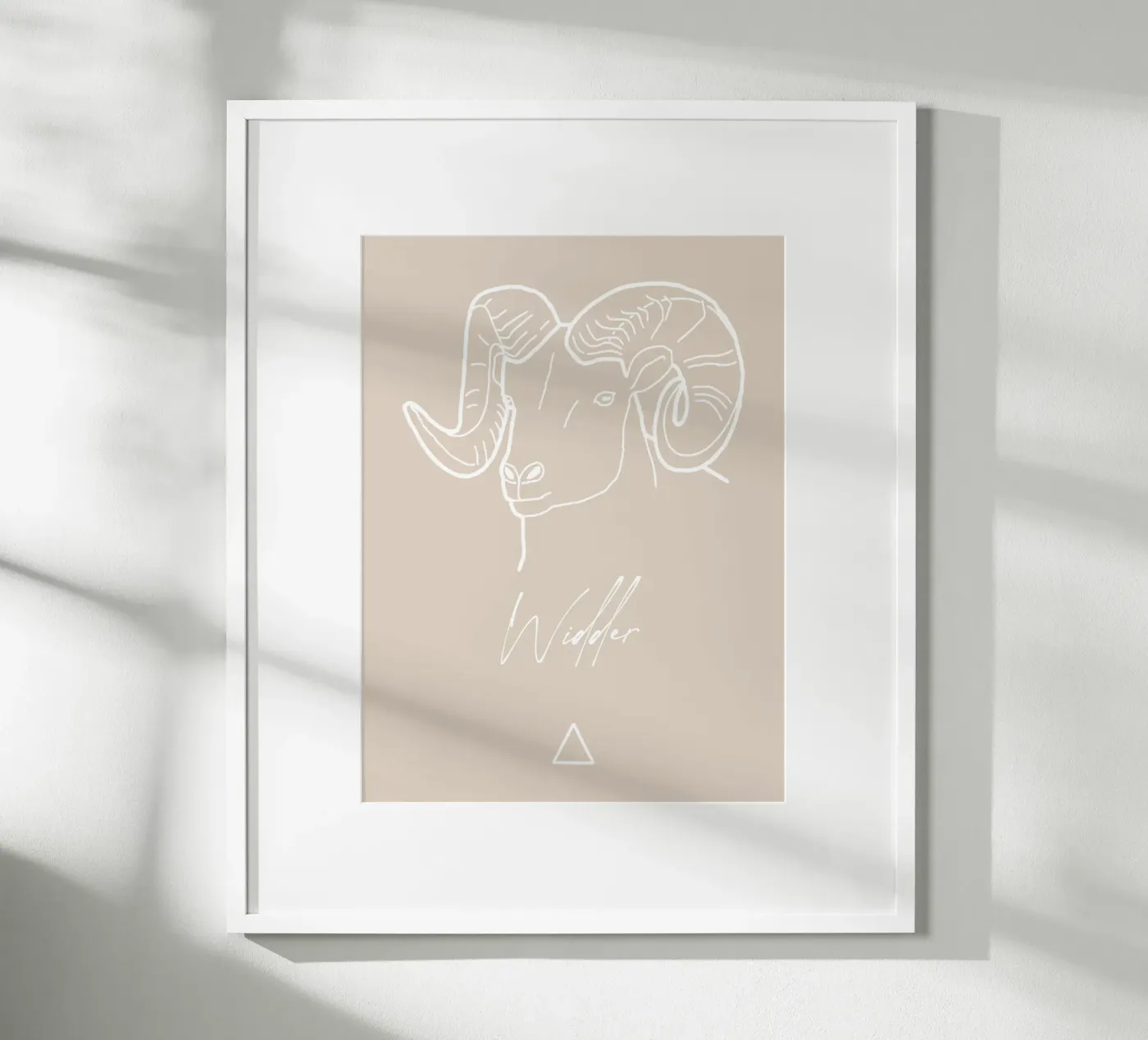 Sternzeichen Widder Poster von astrobrille