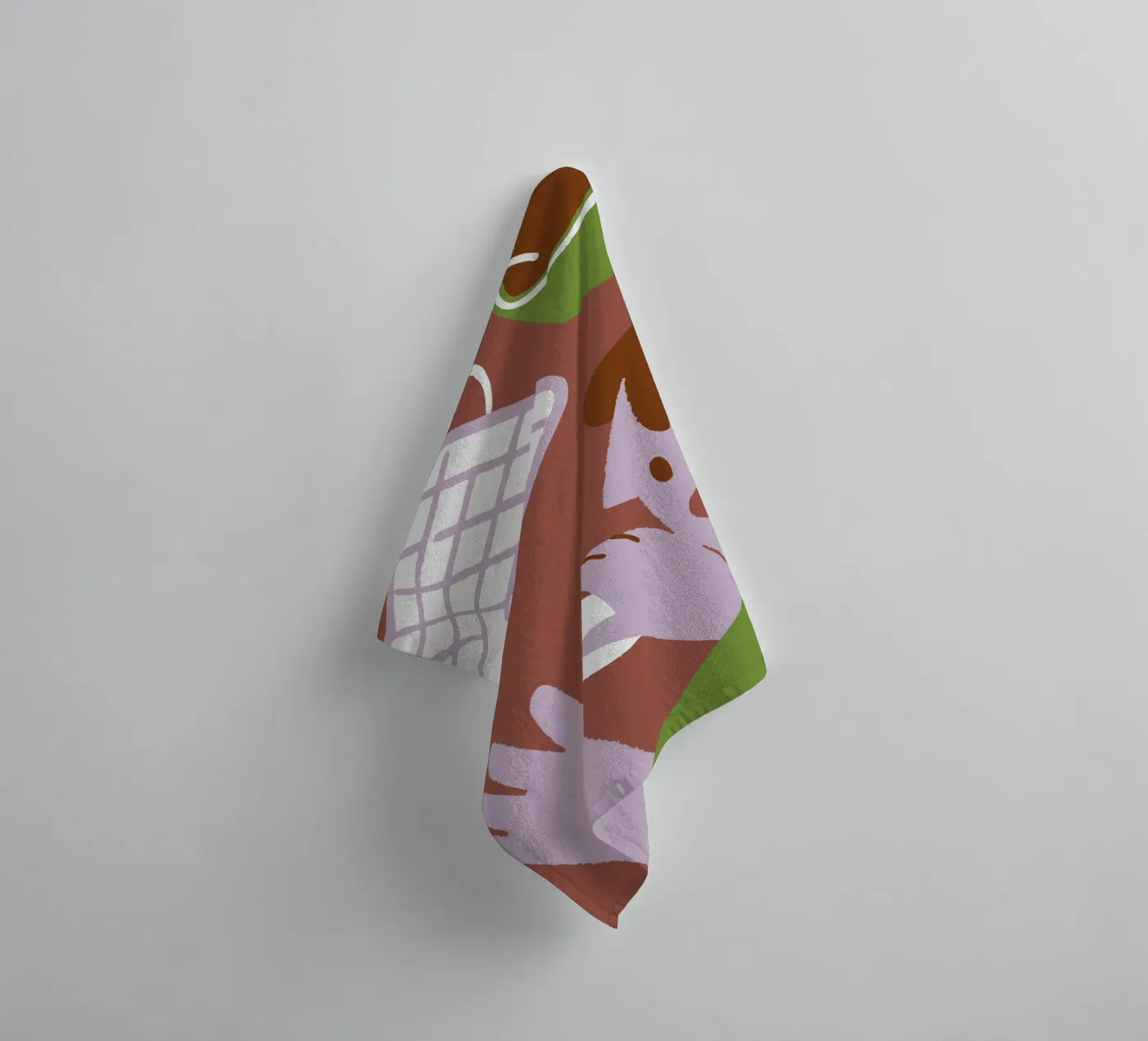 Persoon met computermuis badhanddoek van TRENDY POSTER SHOP