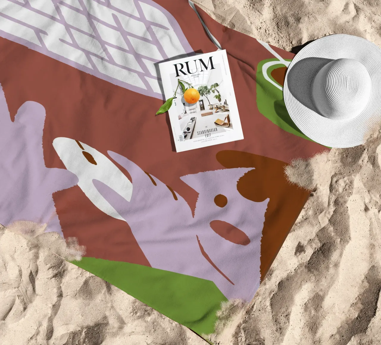 Persona che utilizza il mouse del computer telo mare da TRENDY POSTER SHOP