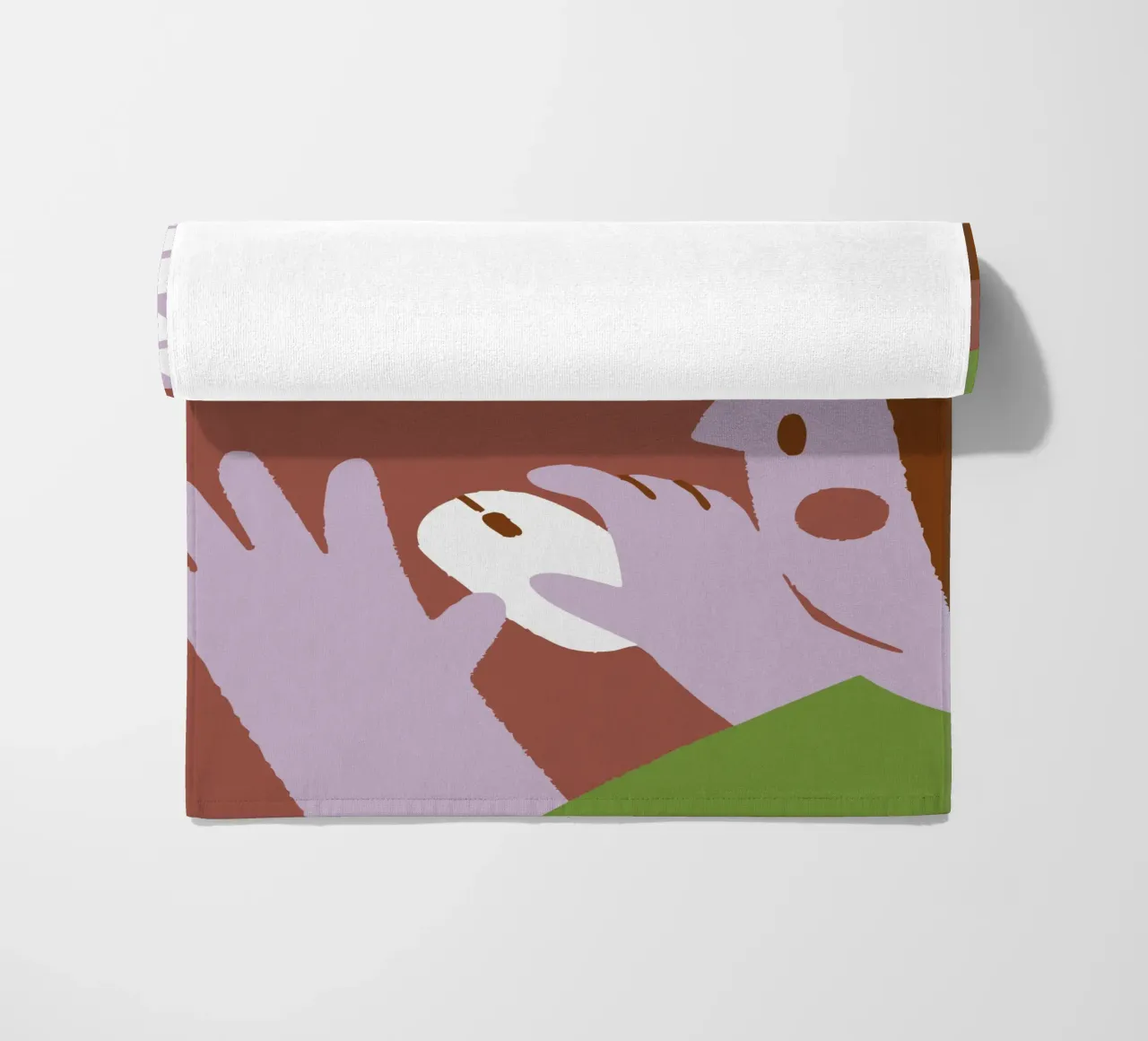 Persona che utilizza il mouse del computer telo mare da TRENDY POSTER SHOP