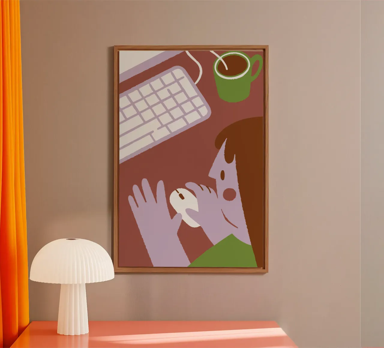 Person Using Computer Mouse forex plate by TRENDY POSTER SHOP