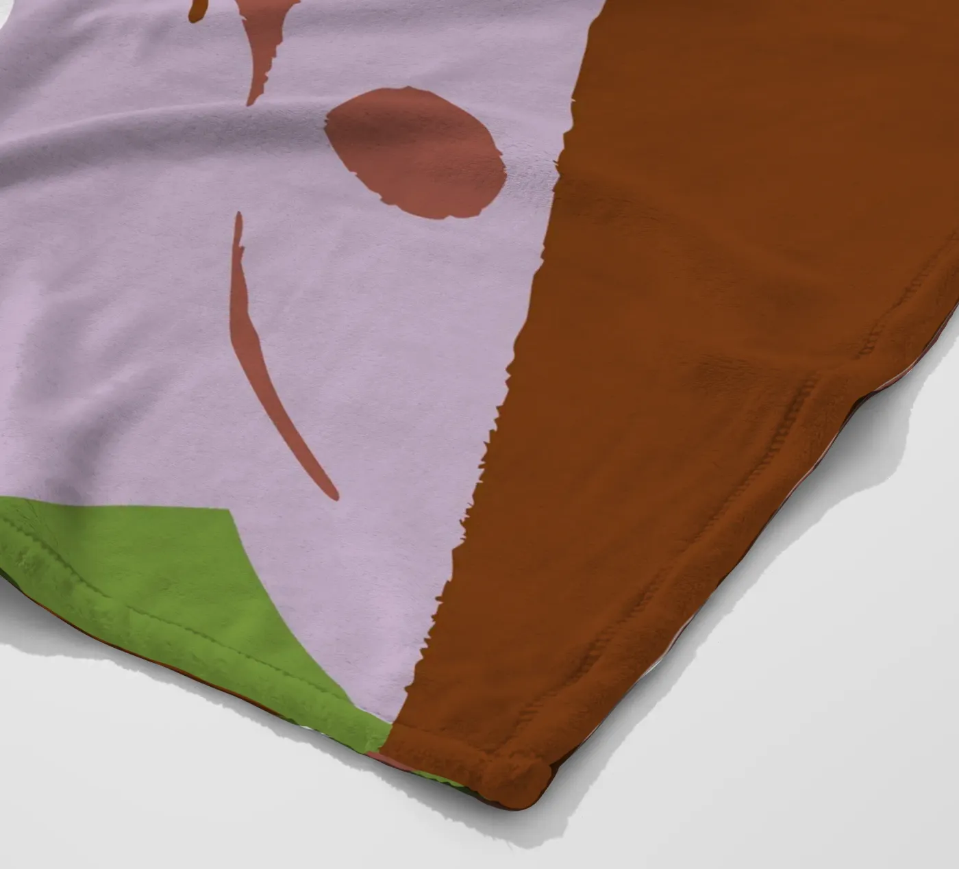 Person Using Computer Mouse Fleecedecke von TRENDY POSTER SHOP