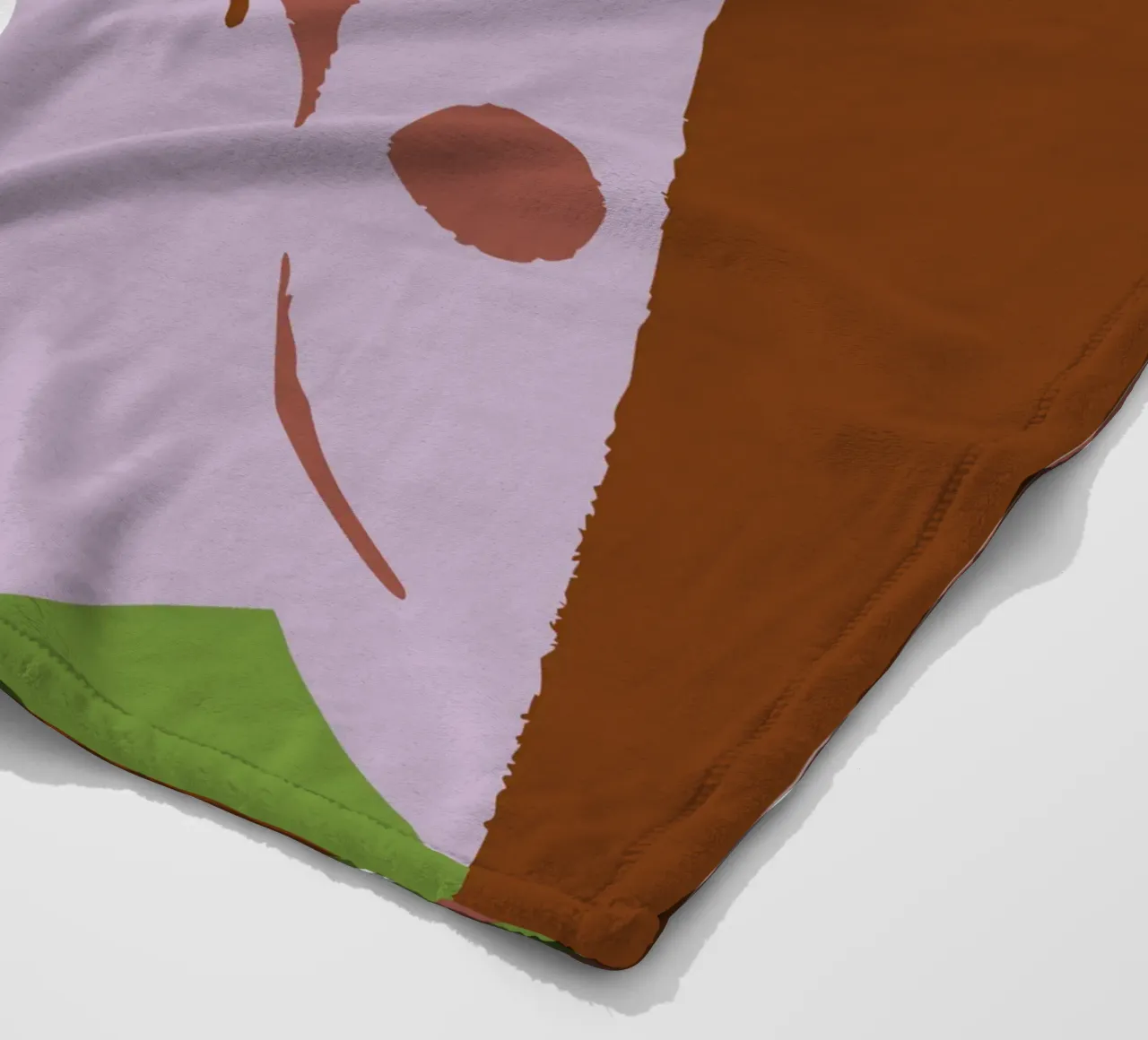 Person Using Computer Mouse Fleecedecke von TRENDY POSTER SHOP