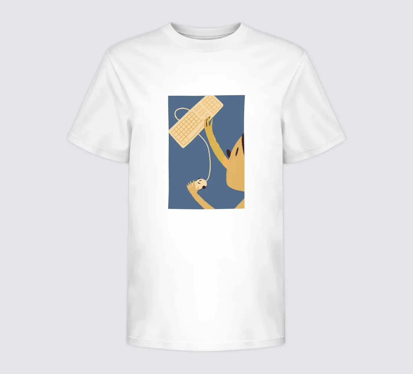 Utilizzo della tastiera e del mouse del computer t-shirt bambini da TRENDY POSTER SHOP