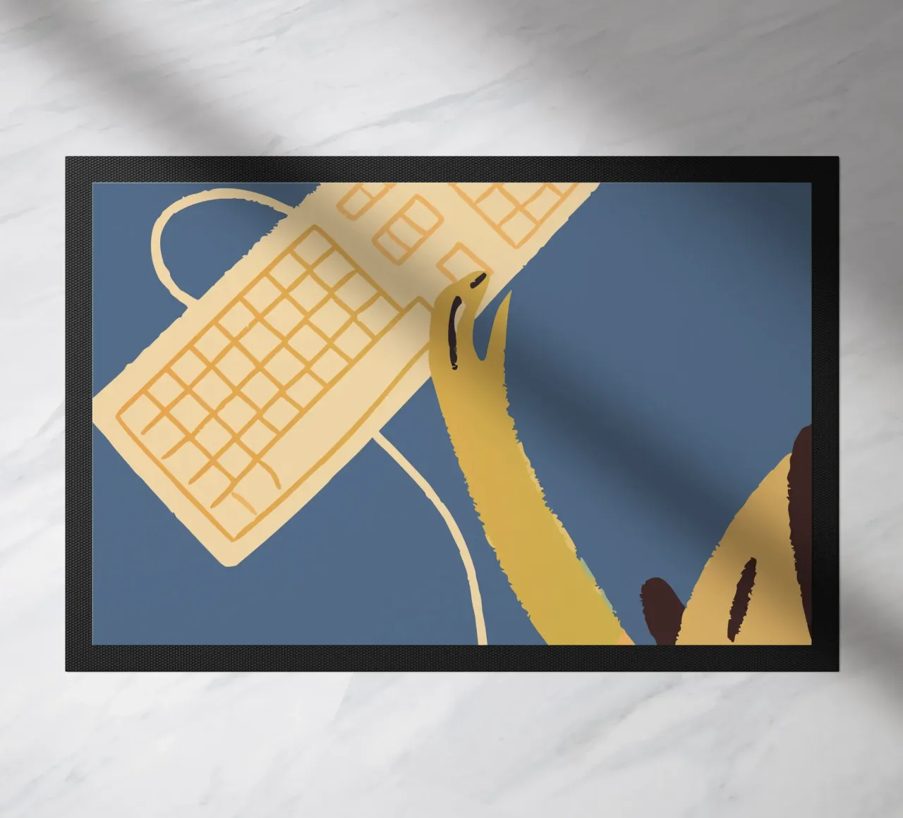 Using Computer Keyboard & Mouse doormat by TRENDY POSTER SHOP