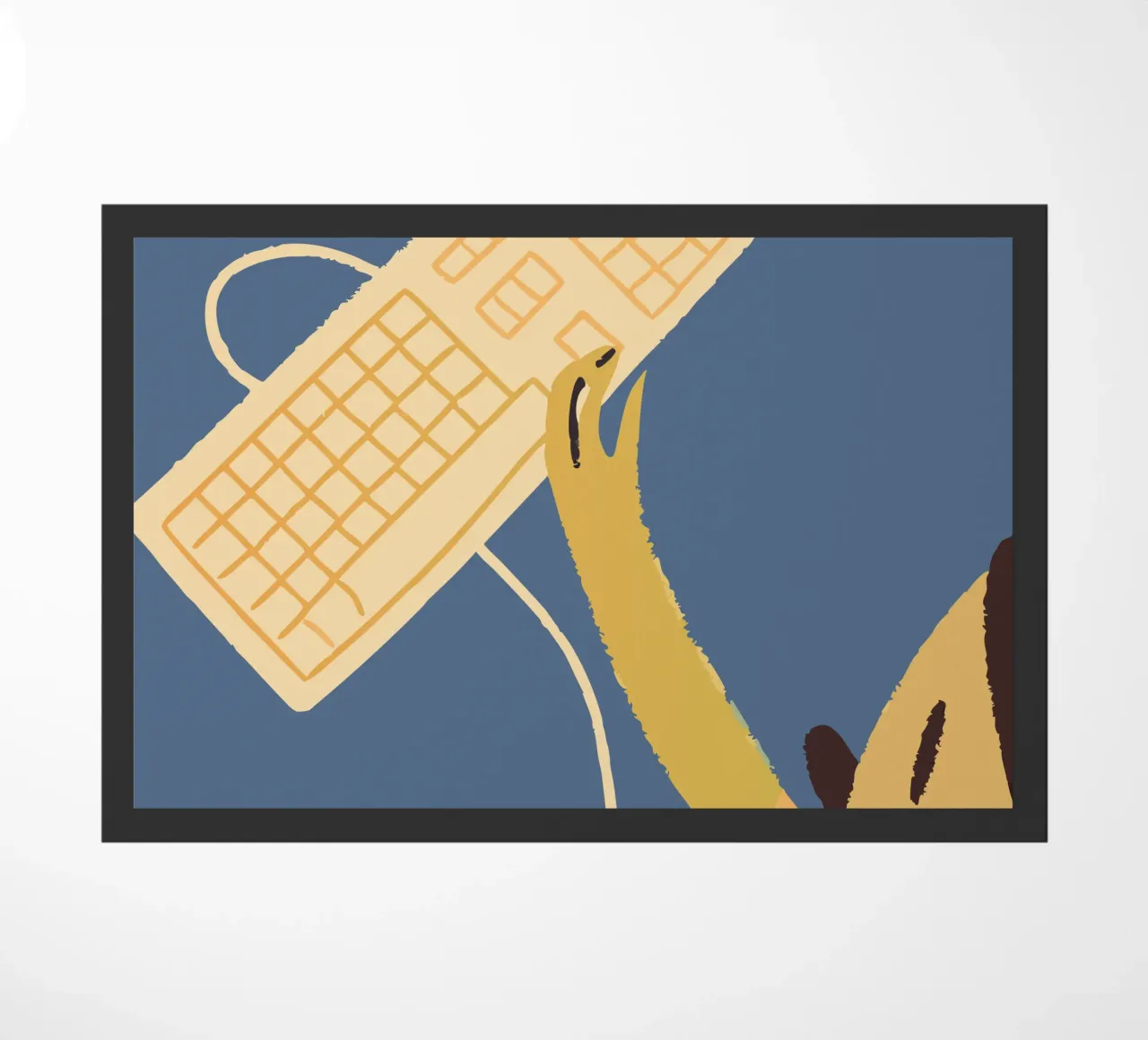 Using Computer Keyboard & Mouse doormat by TRENDY POSTER SHOP