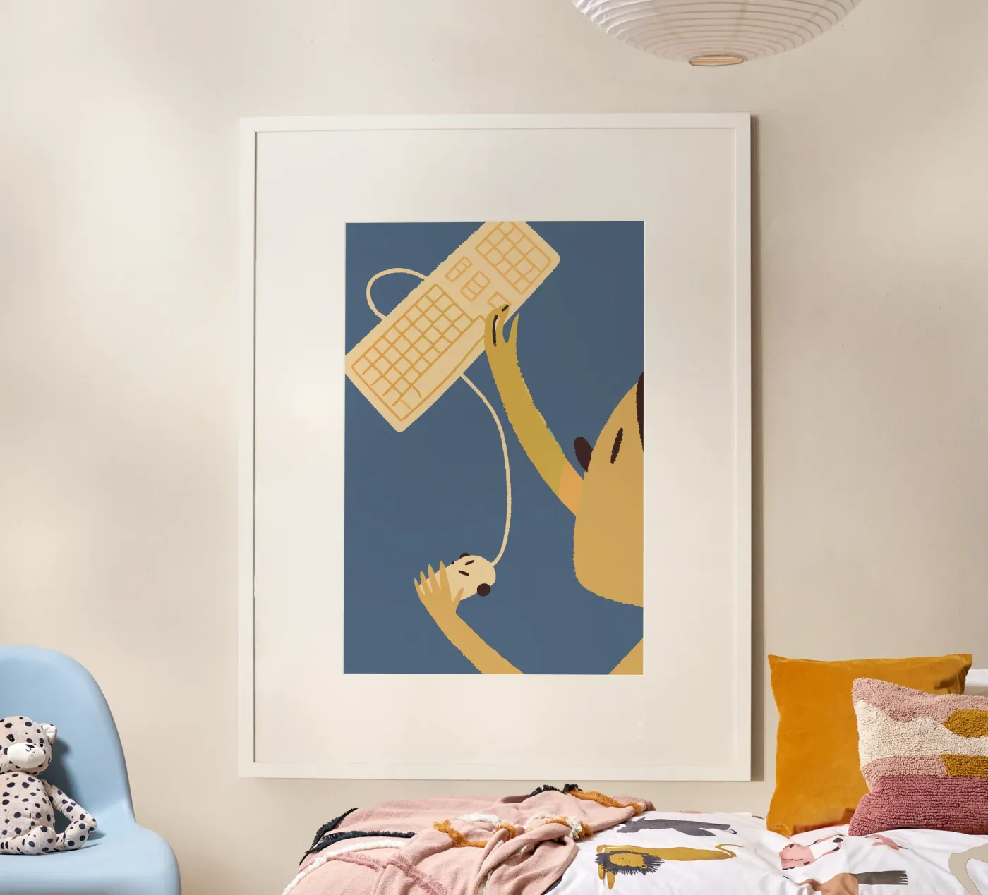 Utilizzo della tastiera e del mouse del computer poster da TRENDY POSTER SHOP