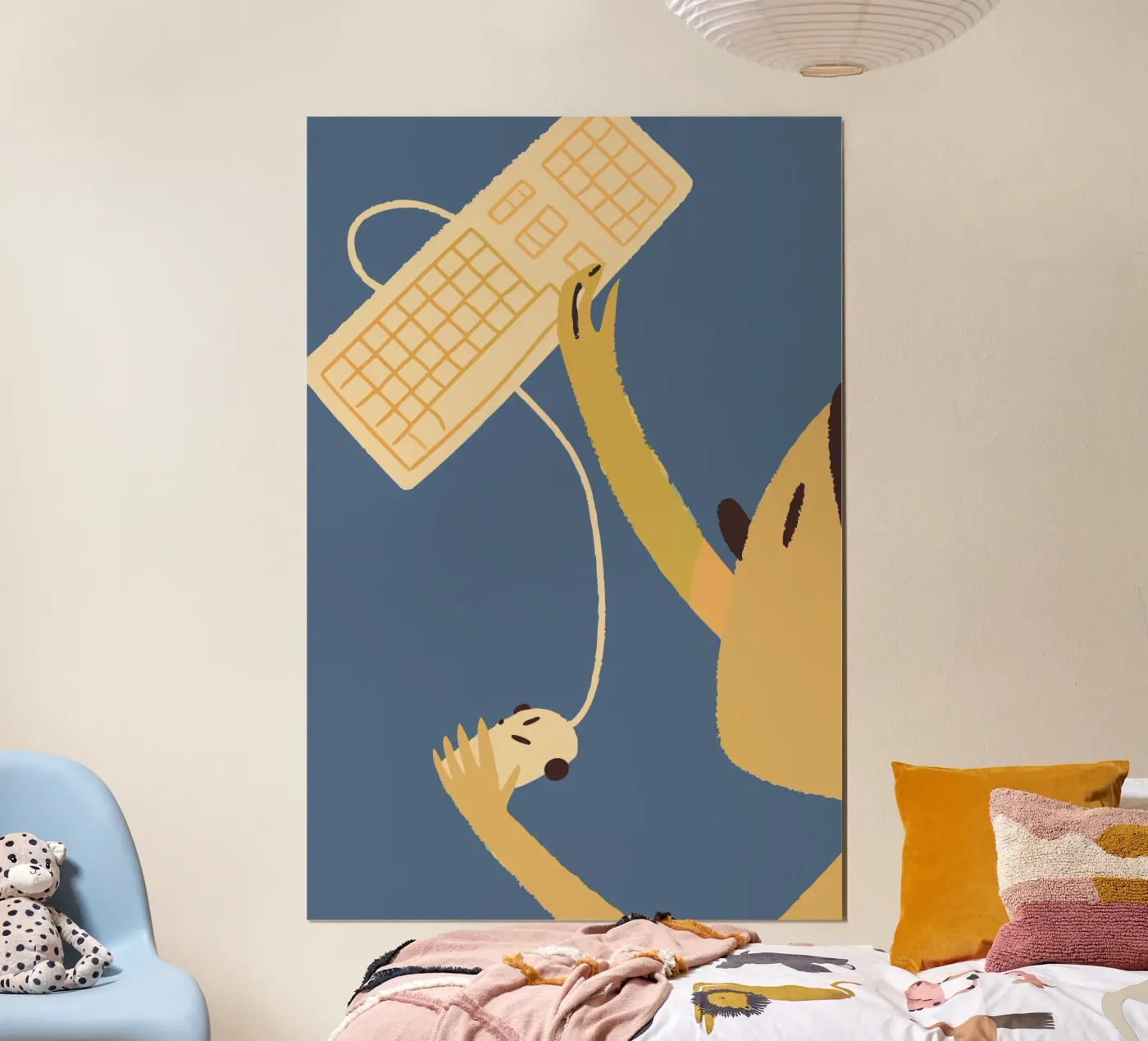 Utilizzo della tastiera e del mouse del computer poster da TRENDY POSTER SHOP