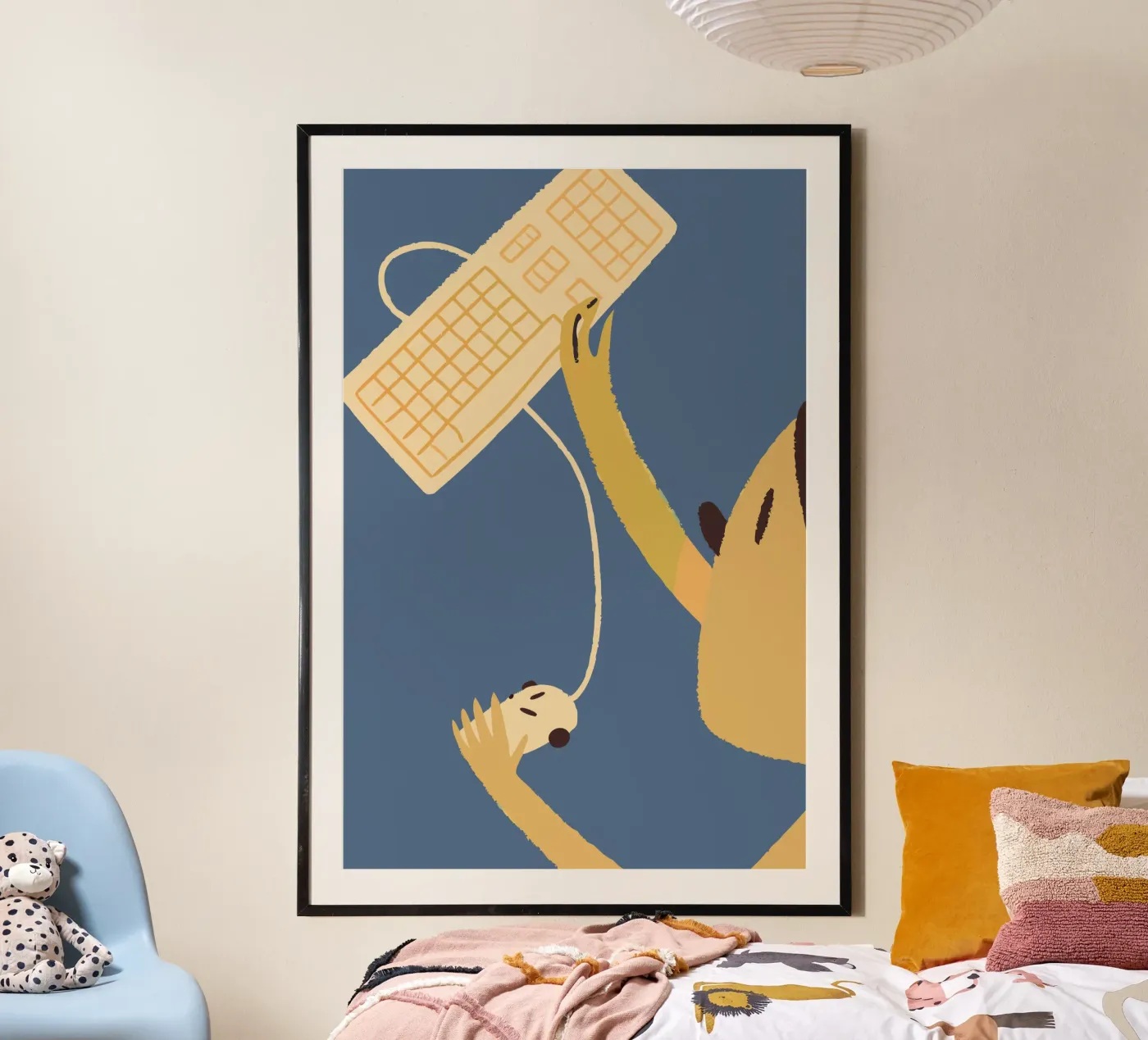 Utilizzo della tastiera e del mouse del computer poster da TRENDY POSTER SHOP