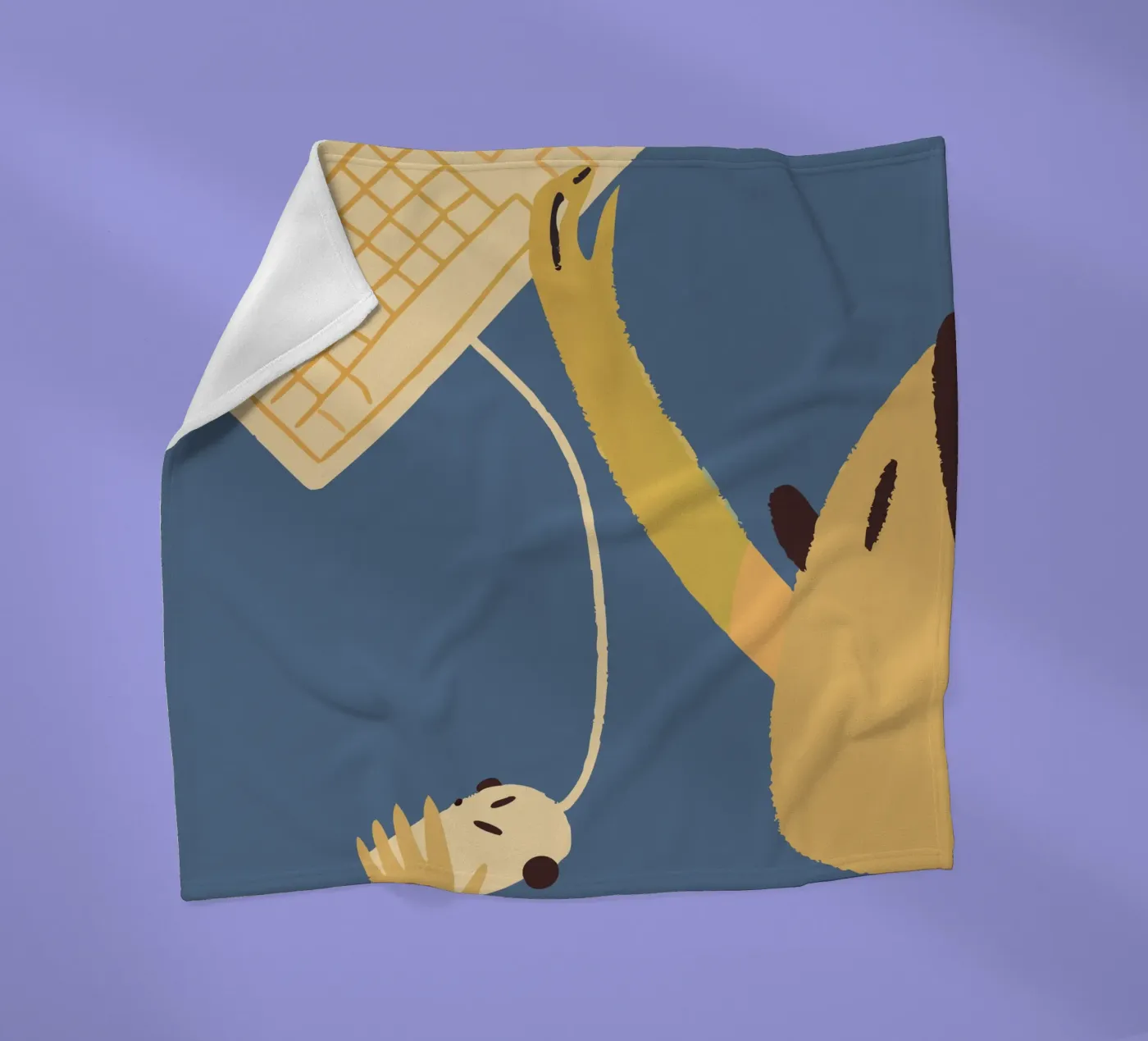 Computer-Tastatur und -Maus verwenden Fleecedecke von TRENDY POSTER SHOP