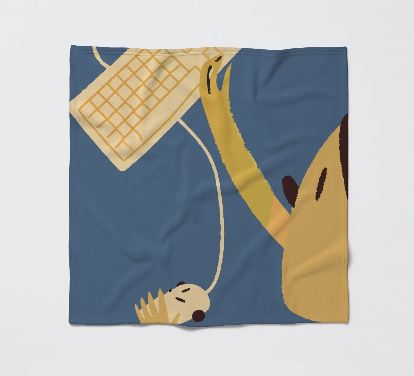 Computer-Tastatur und -Maus verwenden Fleecedecke von TRENDY POSTER SHOP