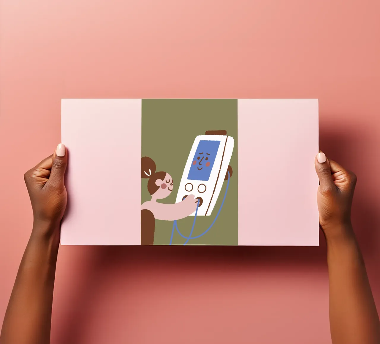 Interacting with Friendly Electronic Device sticker sheet by TRENDY POSTER SHOP