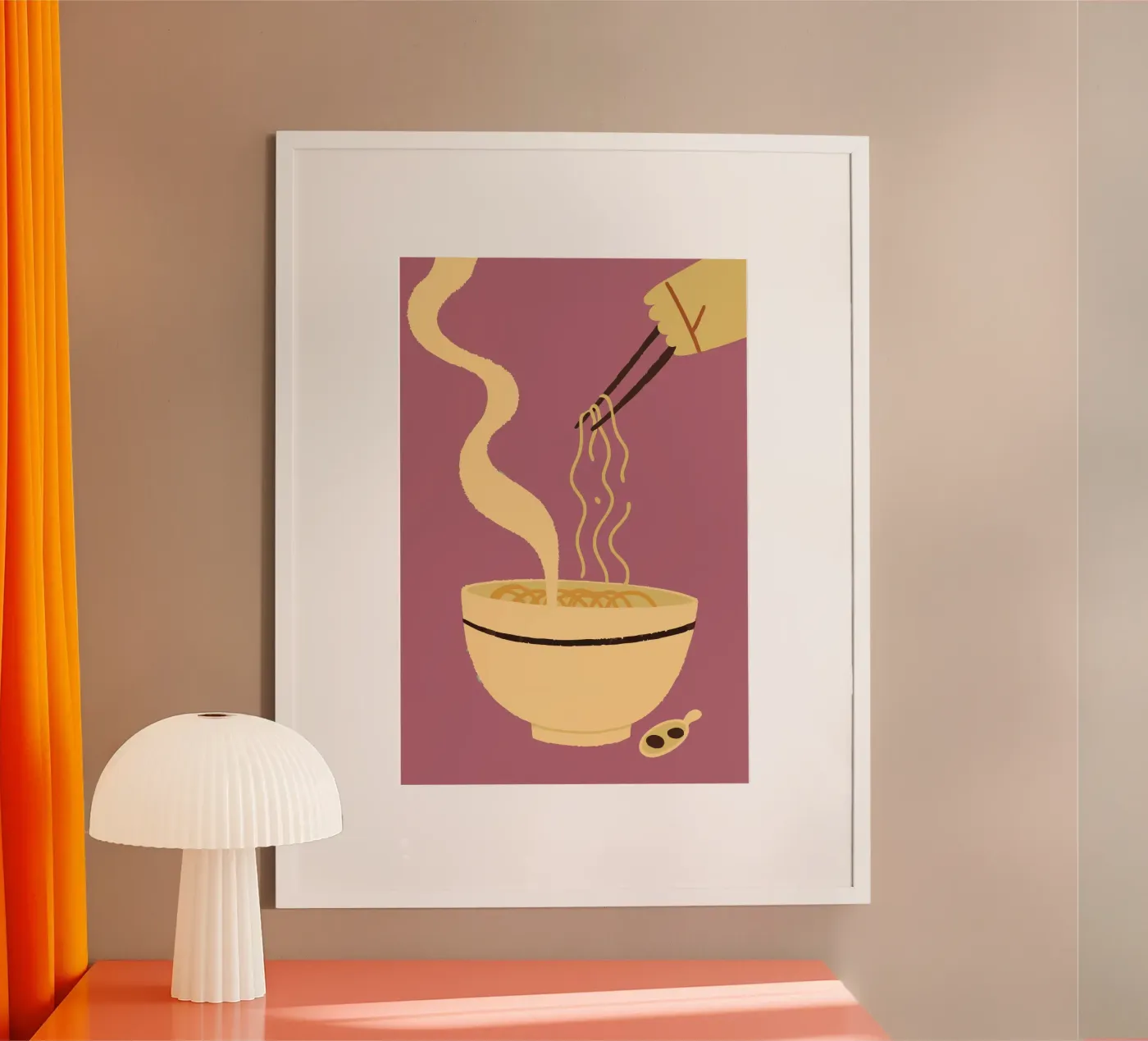 Mangiare spaghetti caldi poster da TRENDY POSTER SHOP