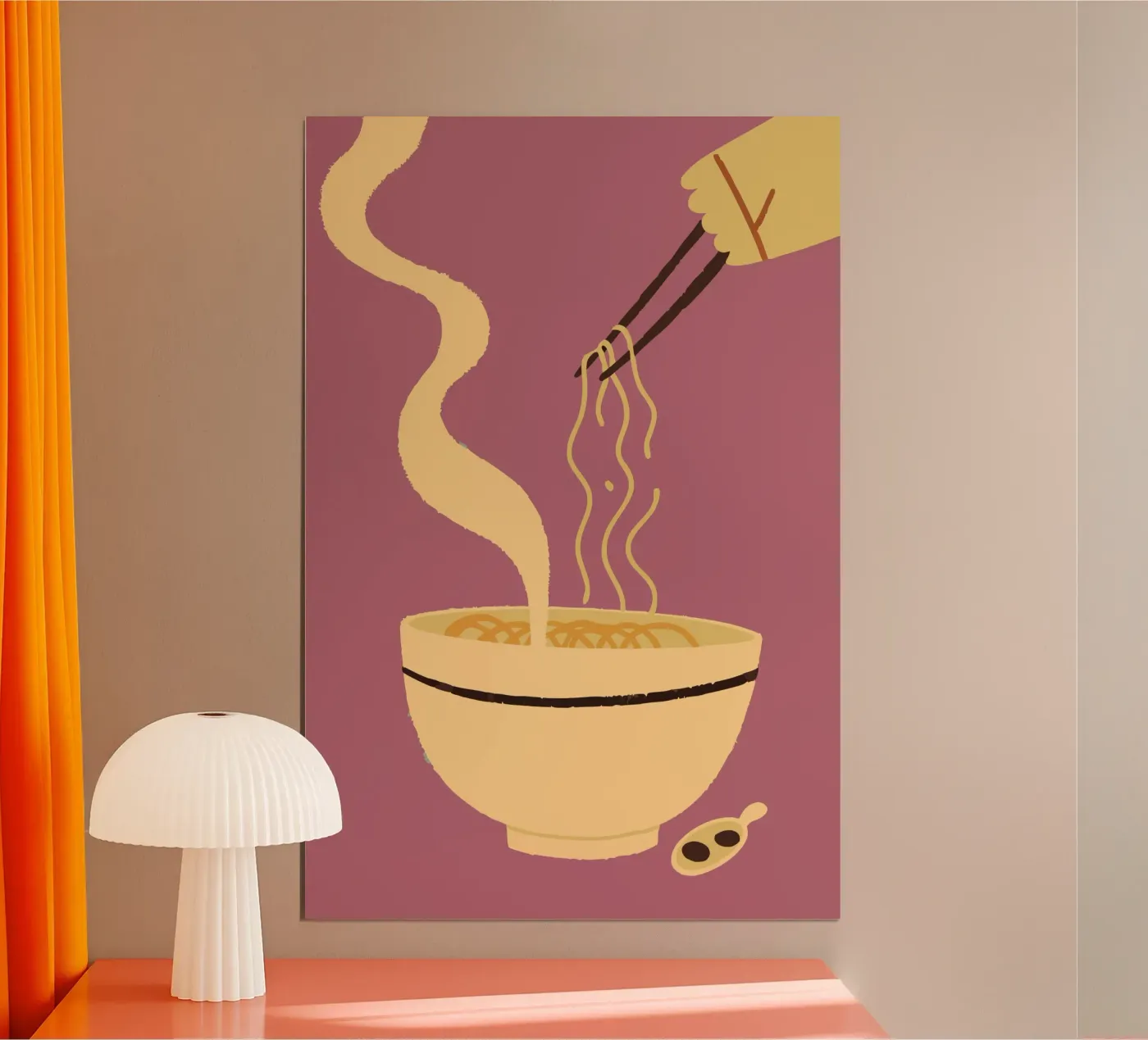 Mangiare spaghetti caldi poster da TRENDY POSTER SHOP