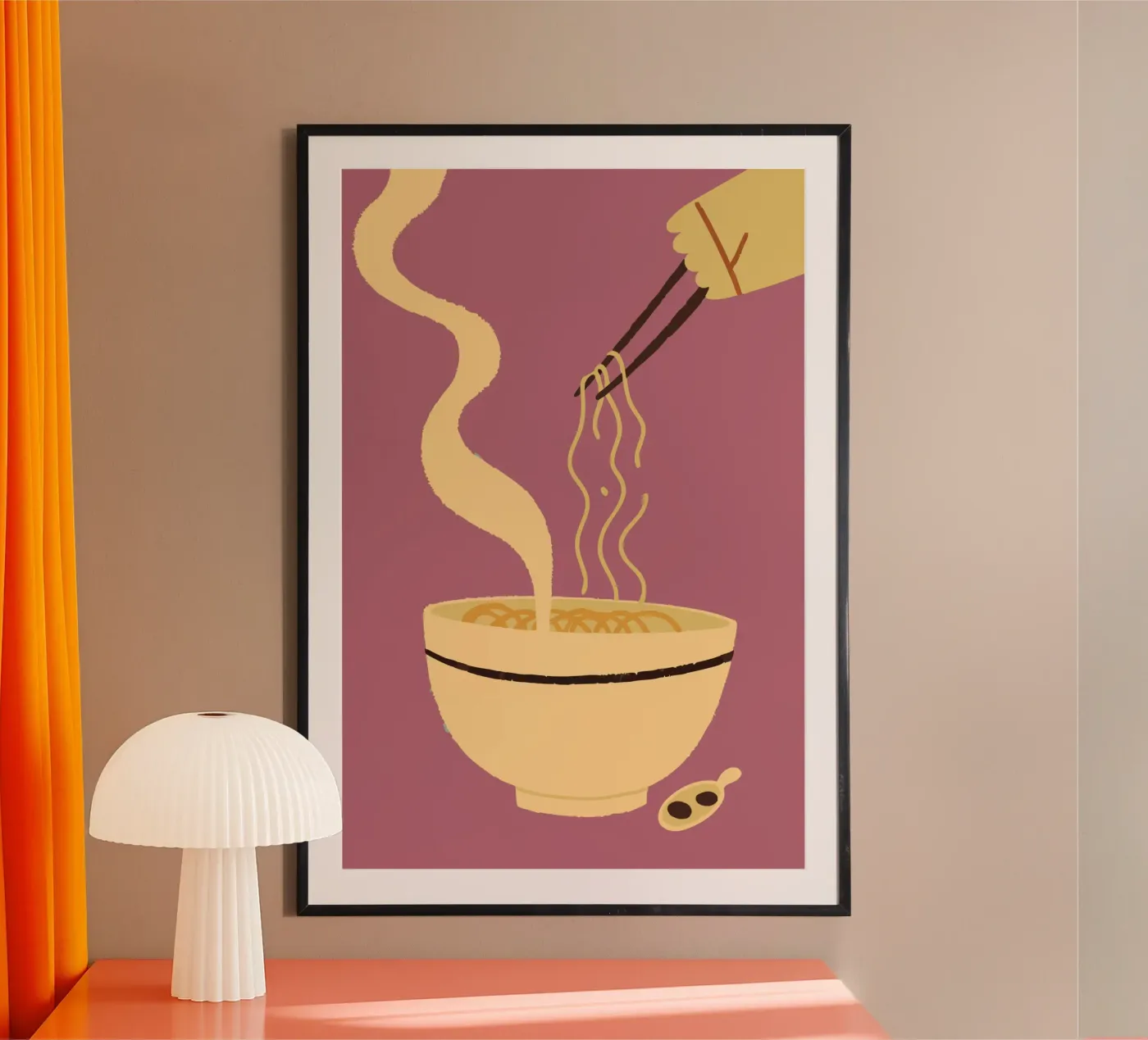 Mangiare spaghetti caldi poster da TRENDY POSTER SHOP
