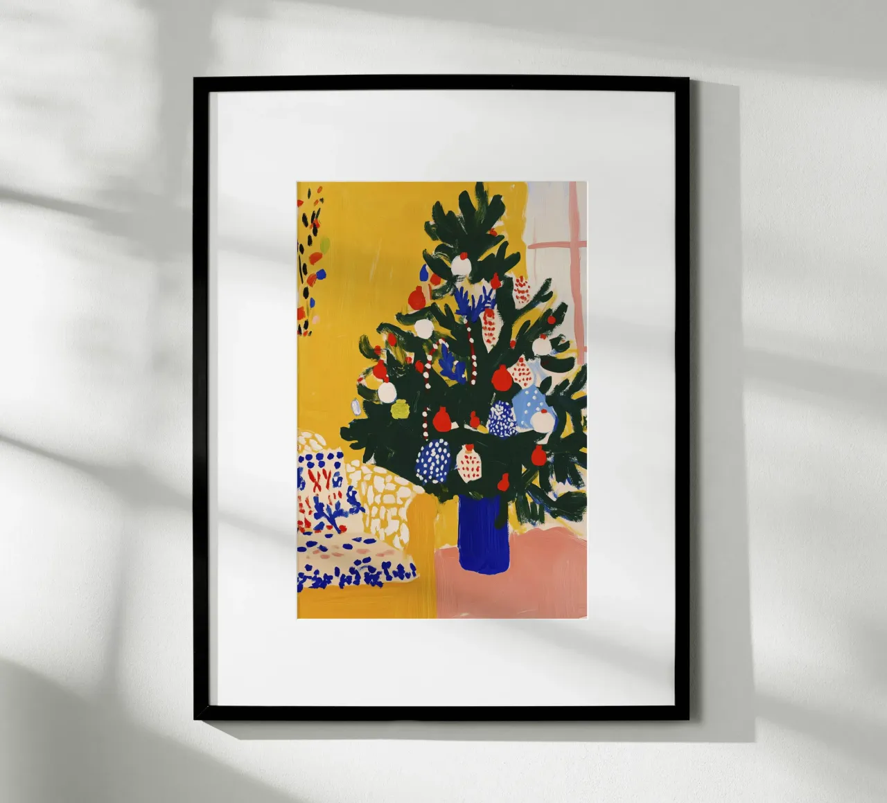 Cozy Christmas No 1 poster con telaio in plastica da treechild