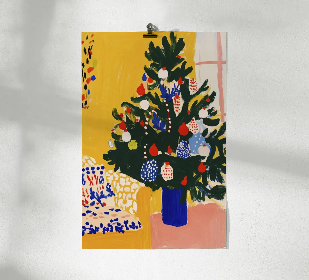 Cozy Christmas No 1 poster con telaio in plastica da treechild