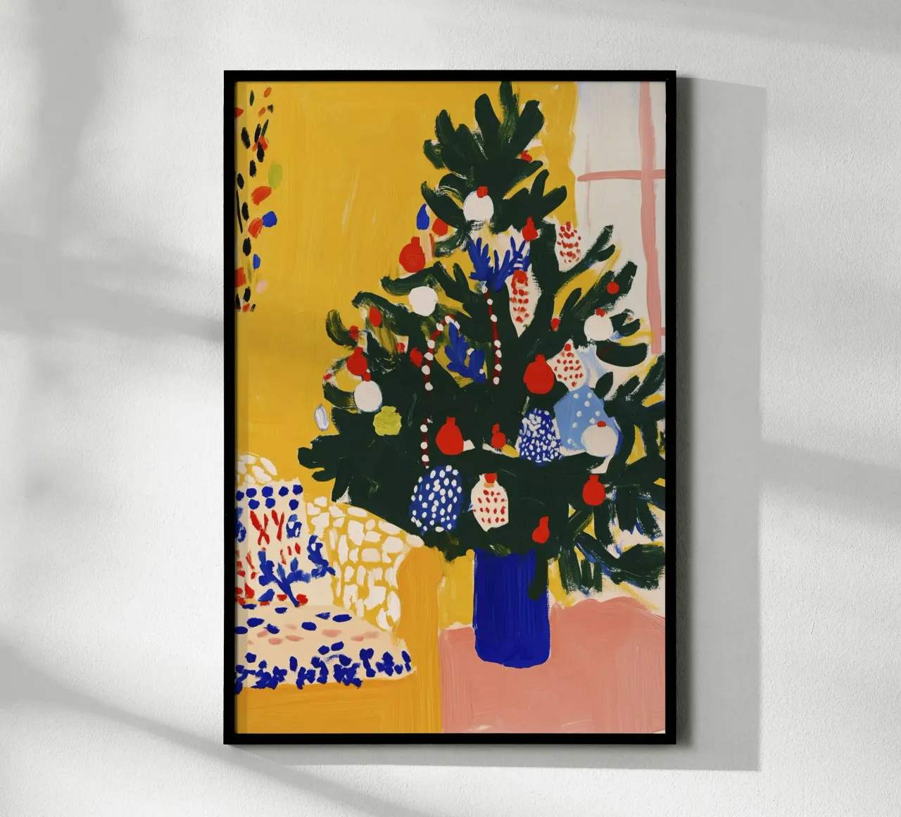 Cozy Christmas No 1 poster con telaio in plastica da treechild
