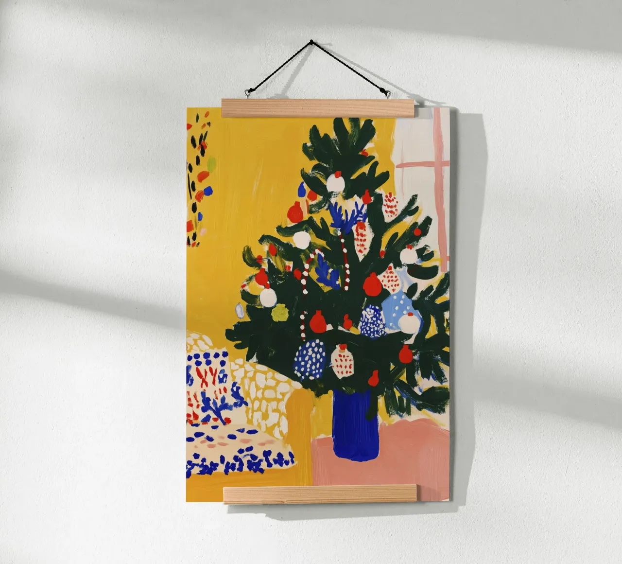 Cozy Christmas No 1 poster con telaio in plastica da treechild